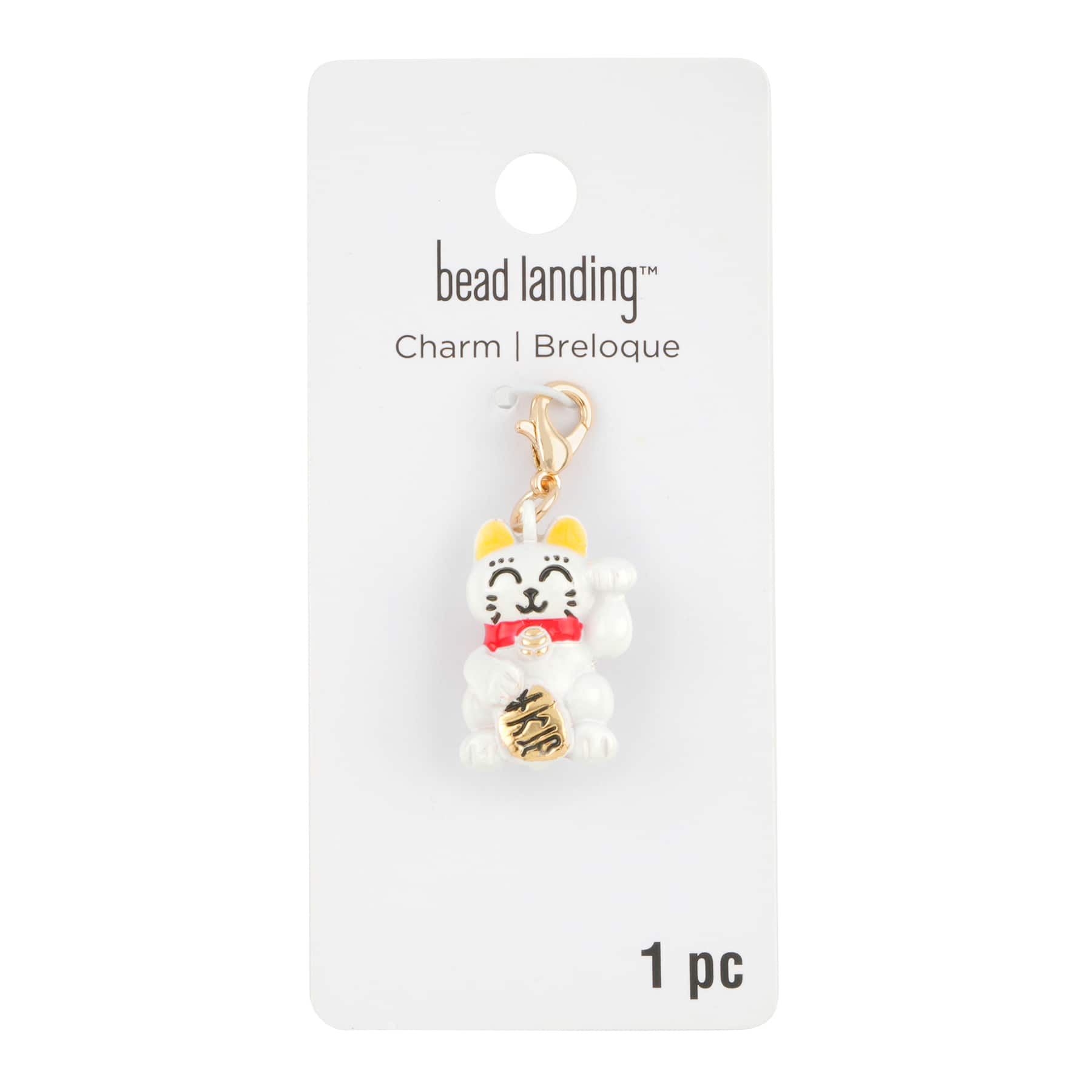 12 Pack: Lucky Cat Charm by Bead Landing™