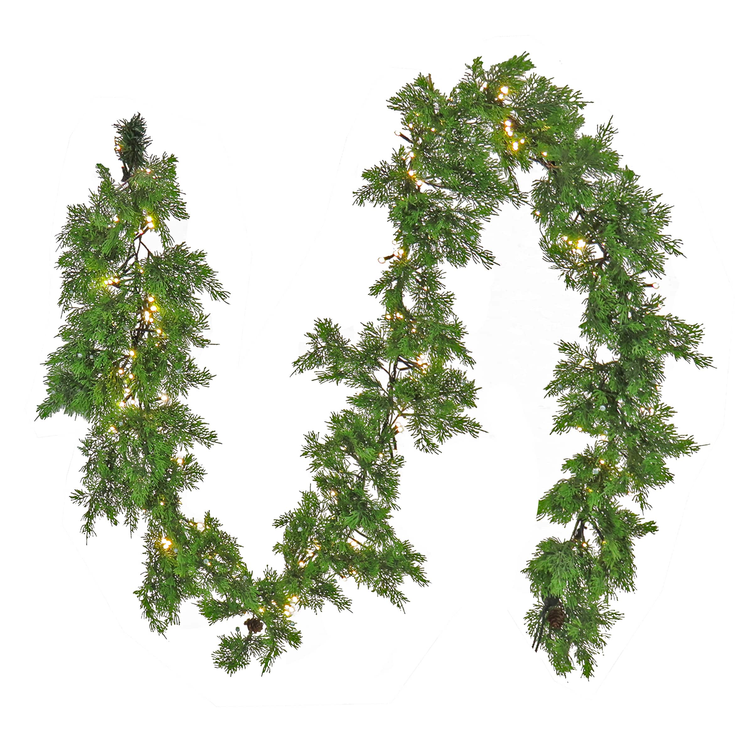 9ft. Pre-Lit Cedar Garland
