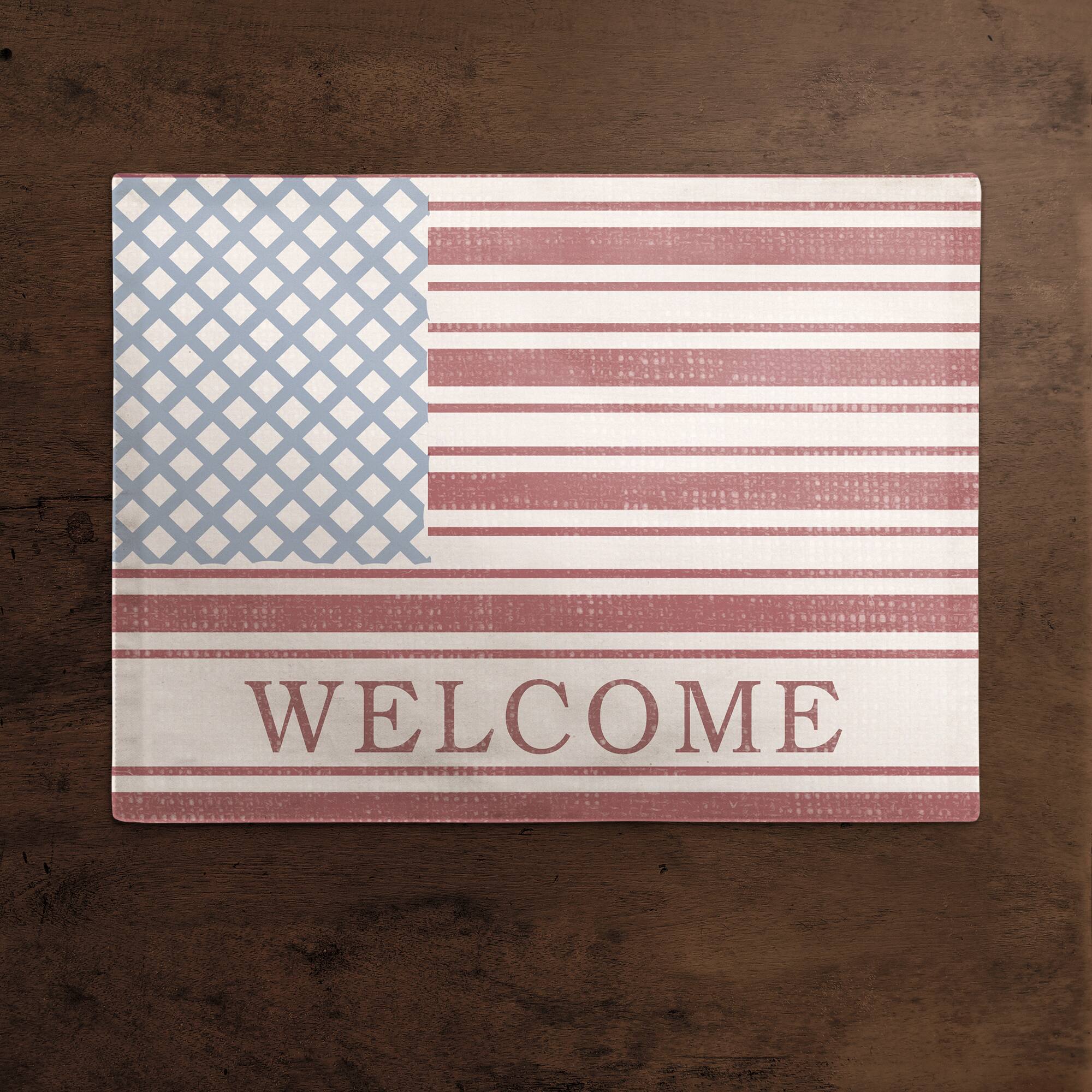 Designs Direct Welcome Flag Cotton Twill Placemat