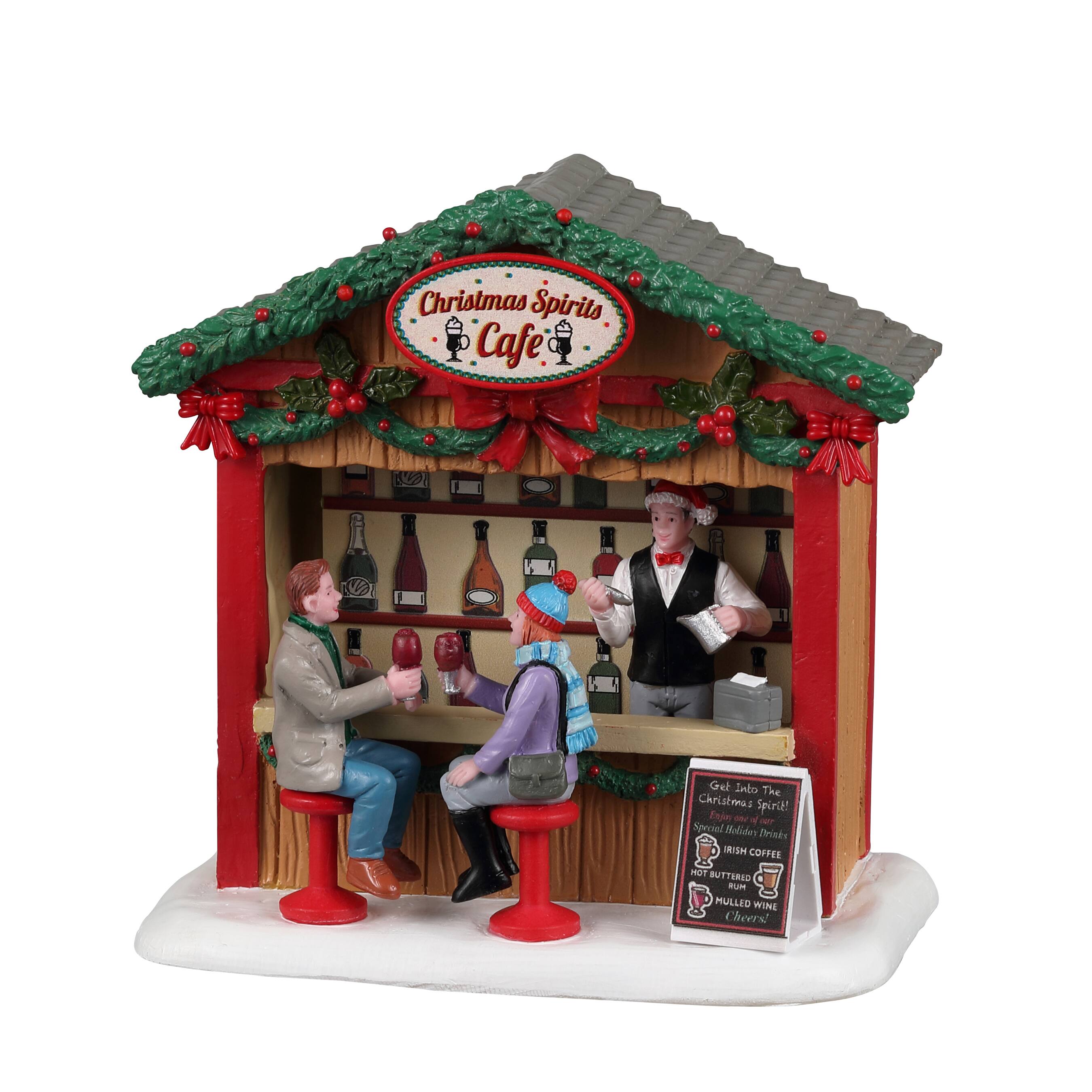 Café des spiritueux de Noël Village Caddington de Lemax, pièce de table