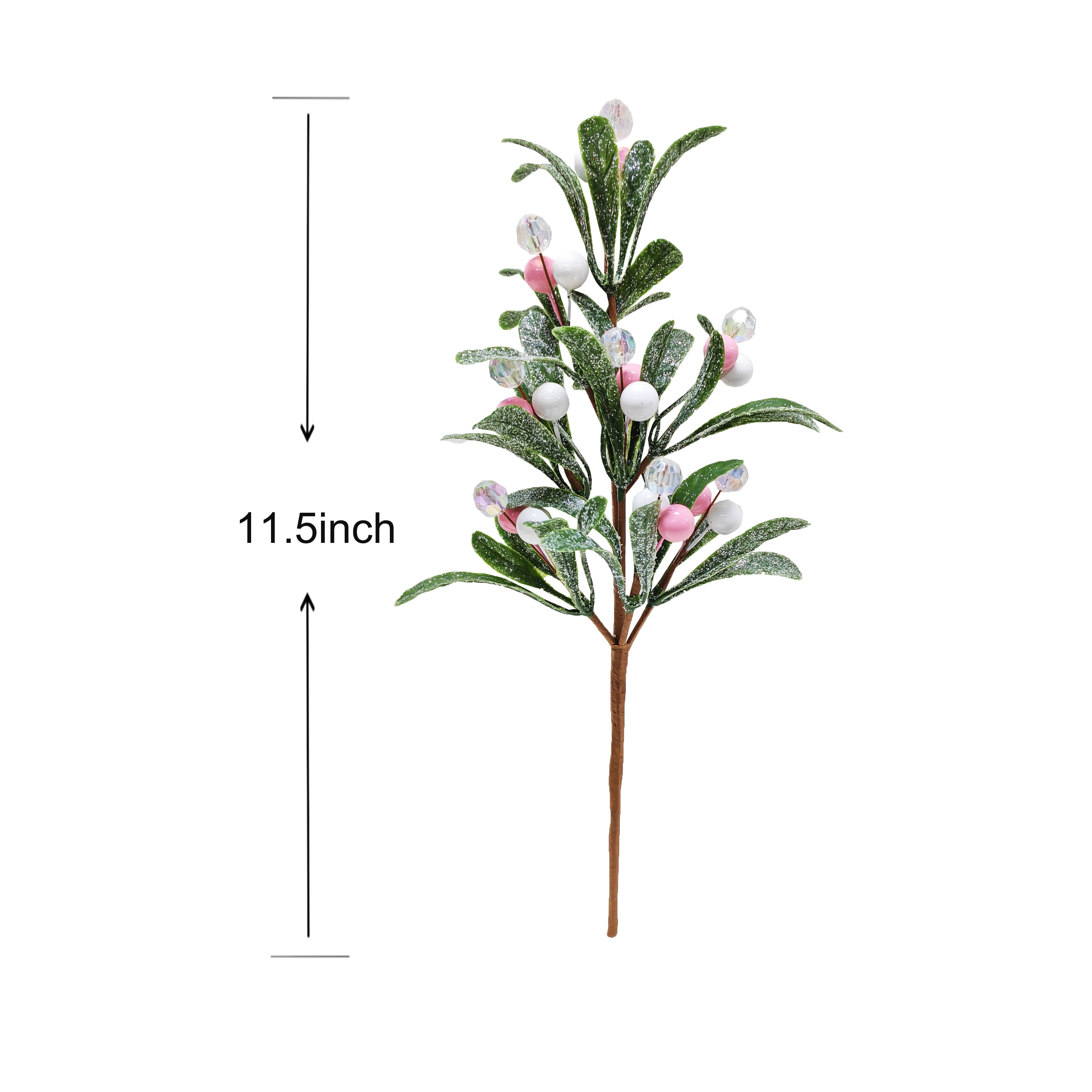 11.5&#x22; Green Leaf with Berry Pick by Ashland&#xAE;