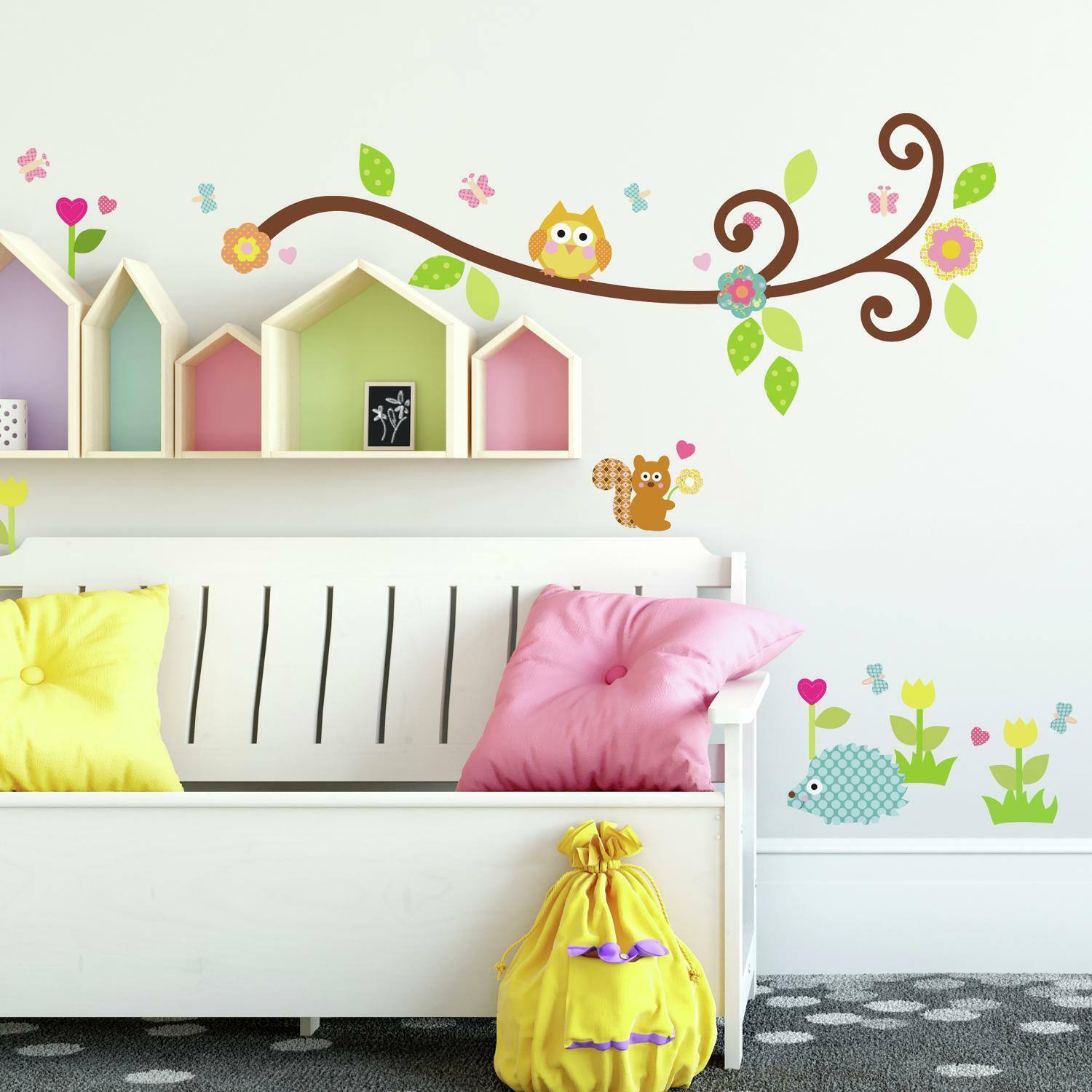 RoomMates Happi Scroll Branch Peel &#x26; Stick Wall Decals