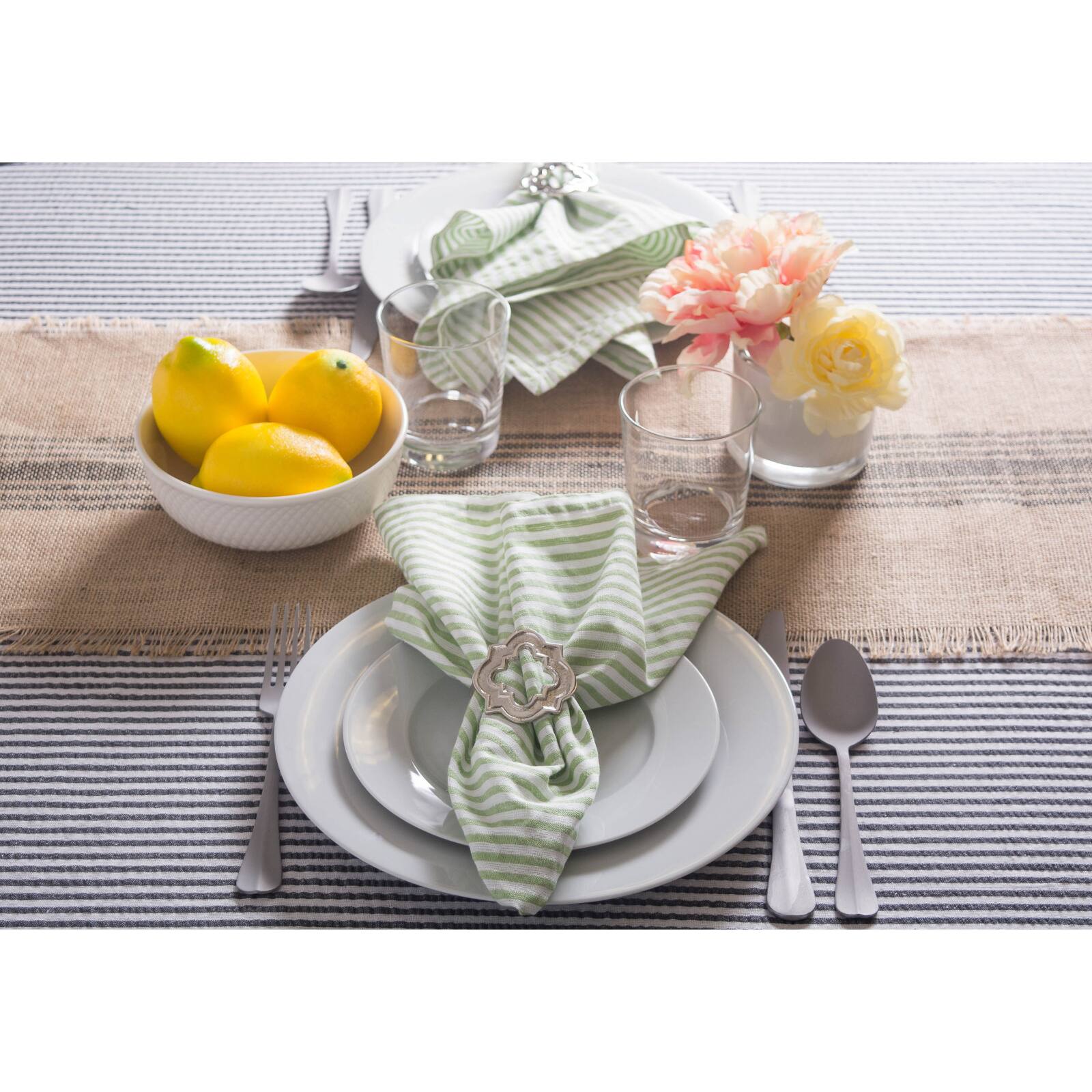 Mineral Seersucker Tablecloth 60" x 84"