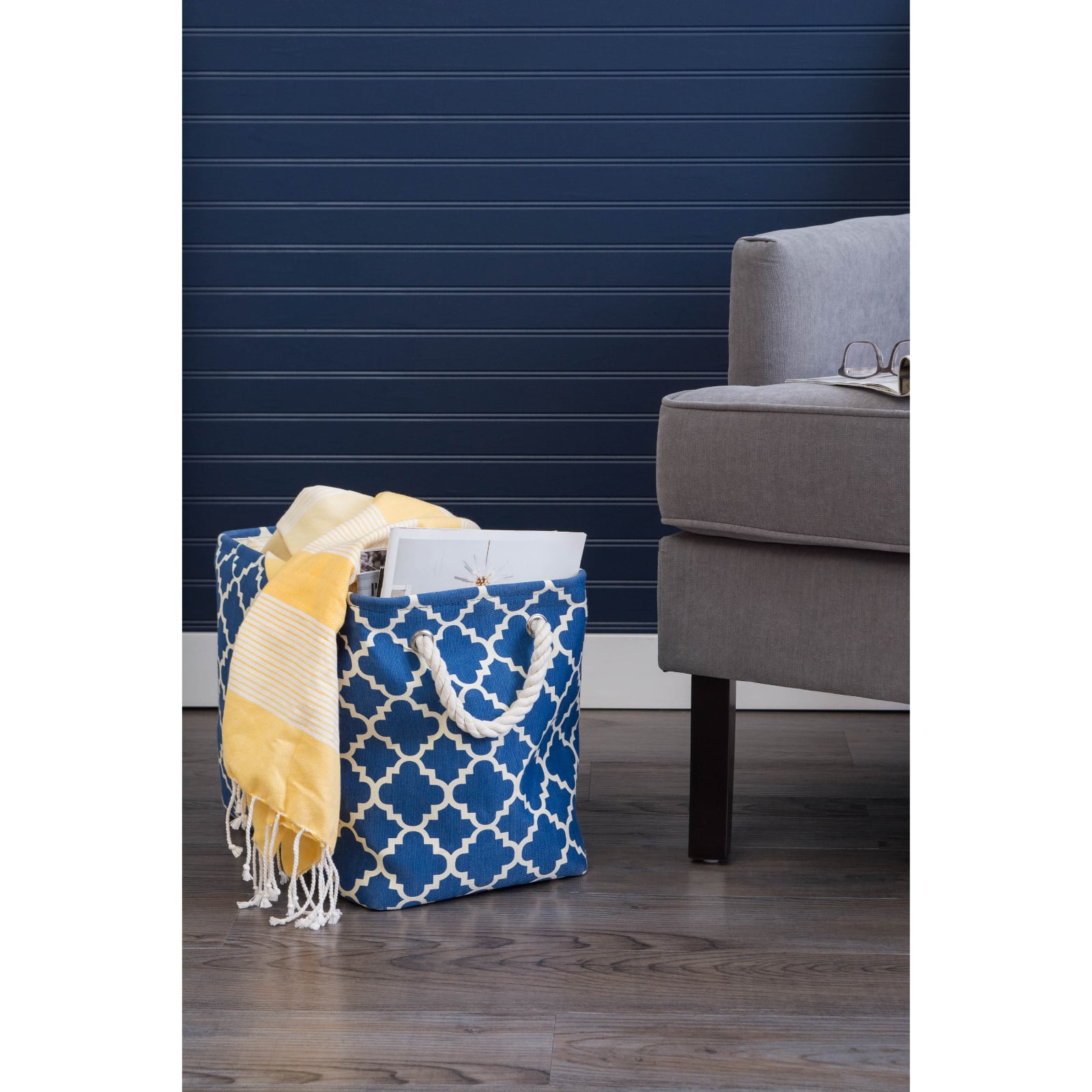 DII® Medium Rectangle Polyester Lattice Bin