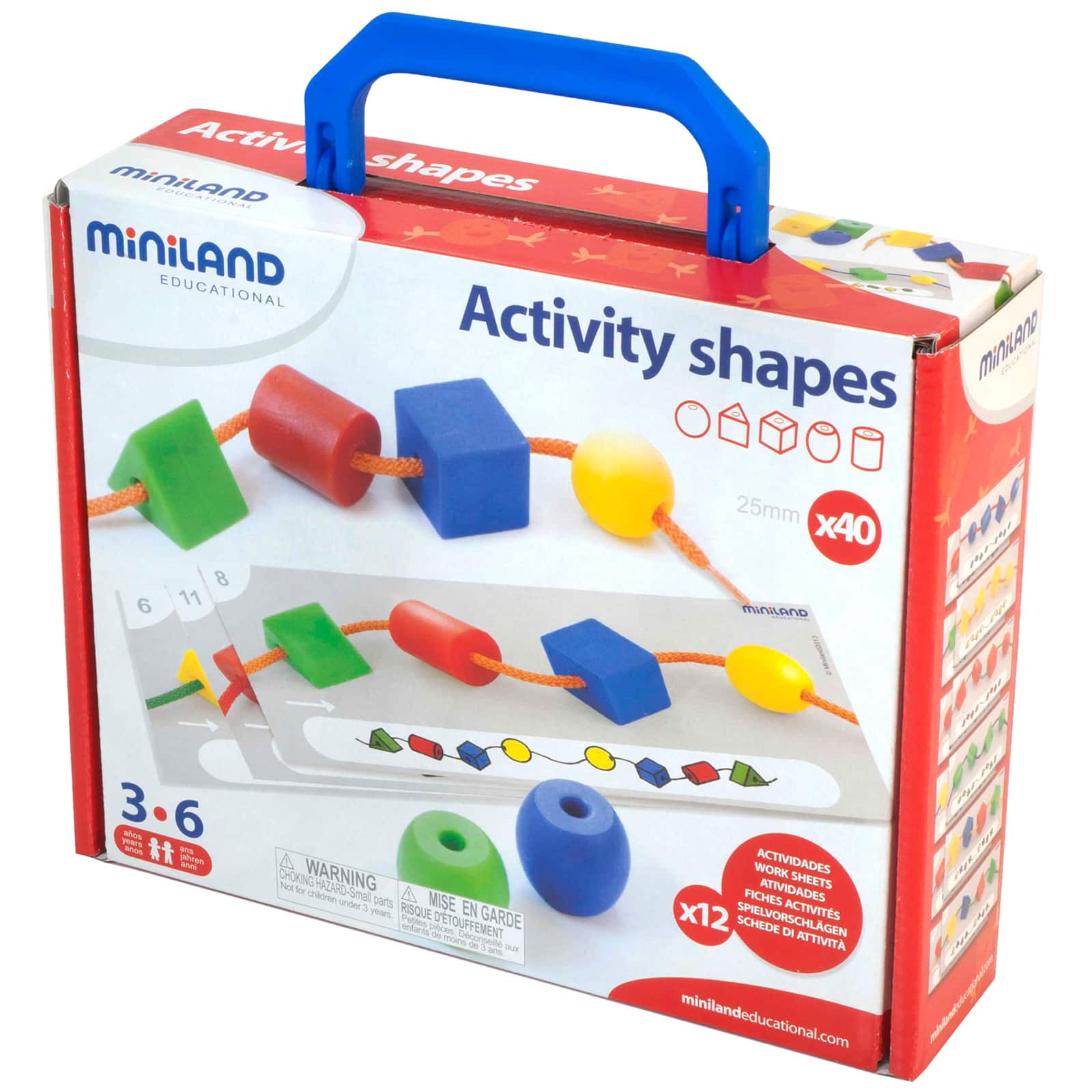 Miniland Activity Shapes: Giant Beads and Laces Michaels