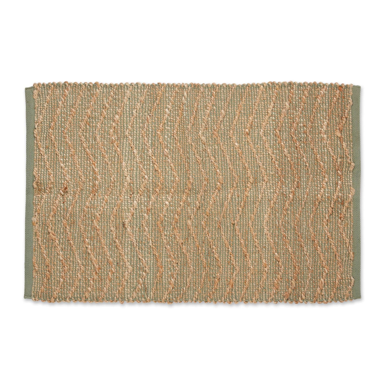 DII® Artichoke With Natural Jute Chevron Hand-Loomed Rug, 2ft. x 3ft.