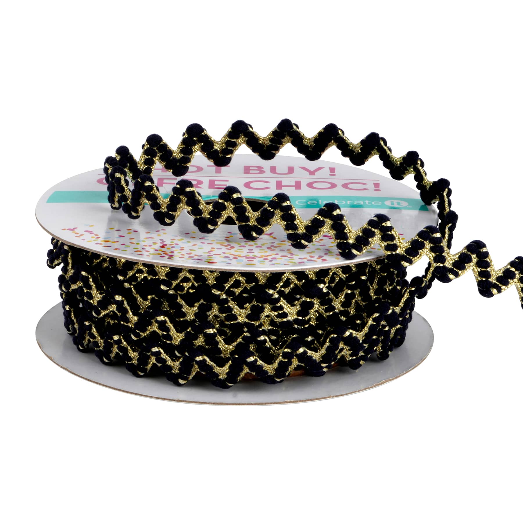 3/8&#x22; x 3yd. Gold Metallic Ric Rac Ribbon by Celebrate It&#xAE; Hot Buy!