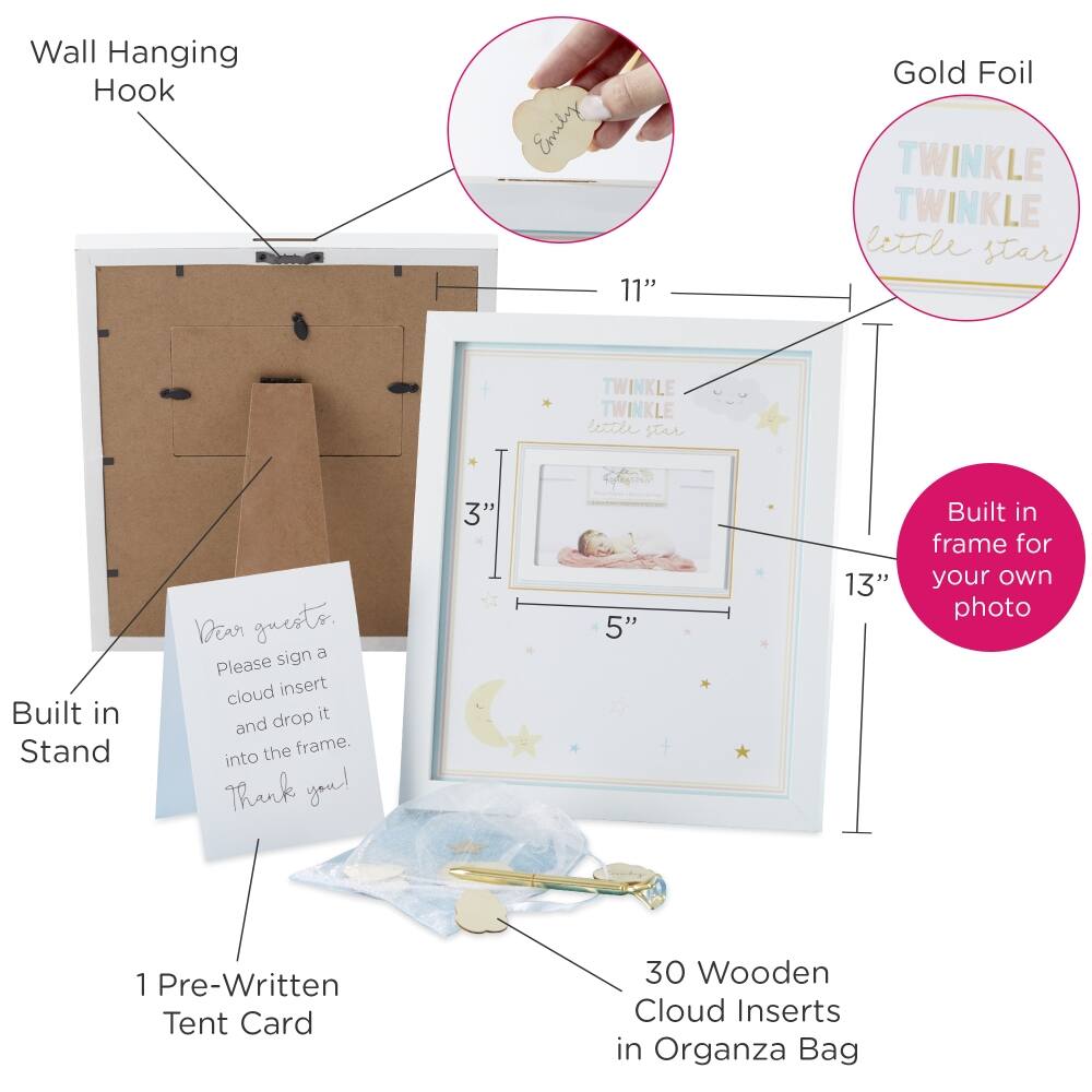 Kate Aspen® Twinkle Twinkle Baby Shower Guest Book Alternative