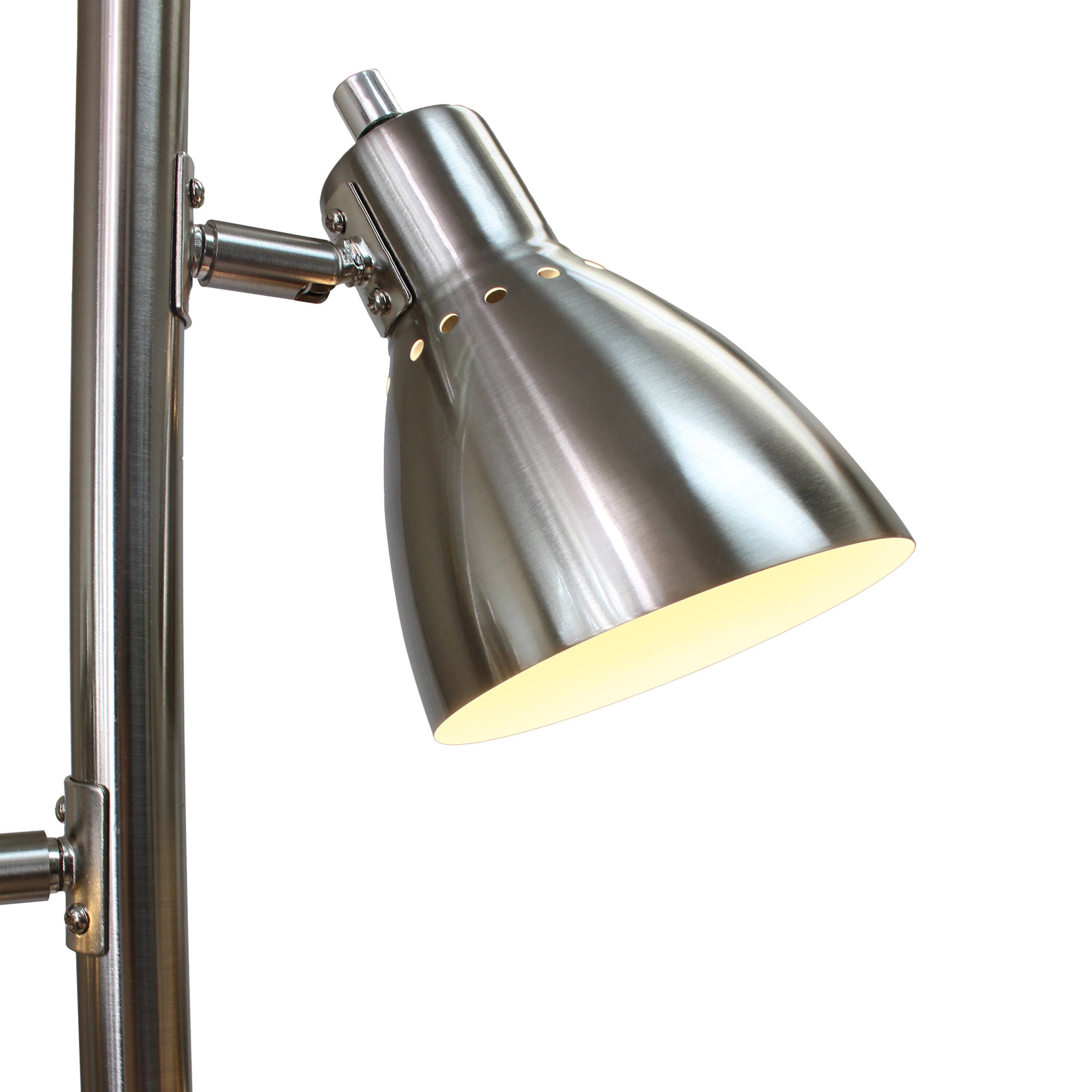 Simple Designs 64&#x22; Metal 3-Light Tree Floor Lamp