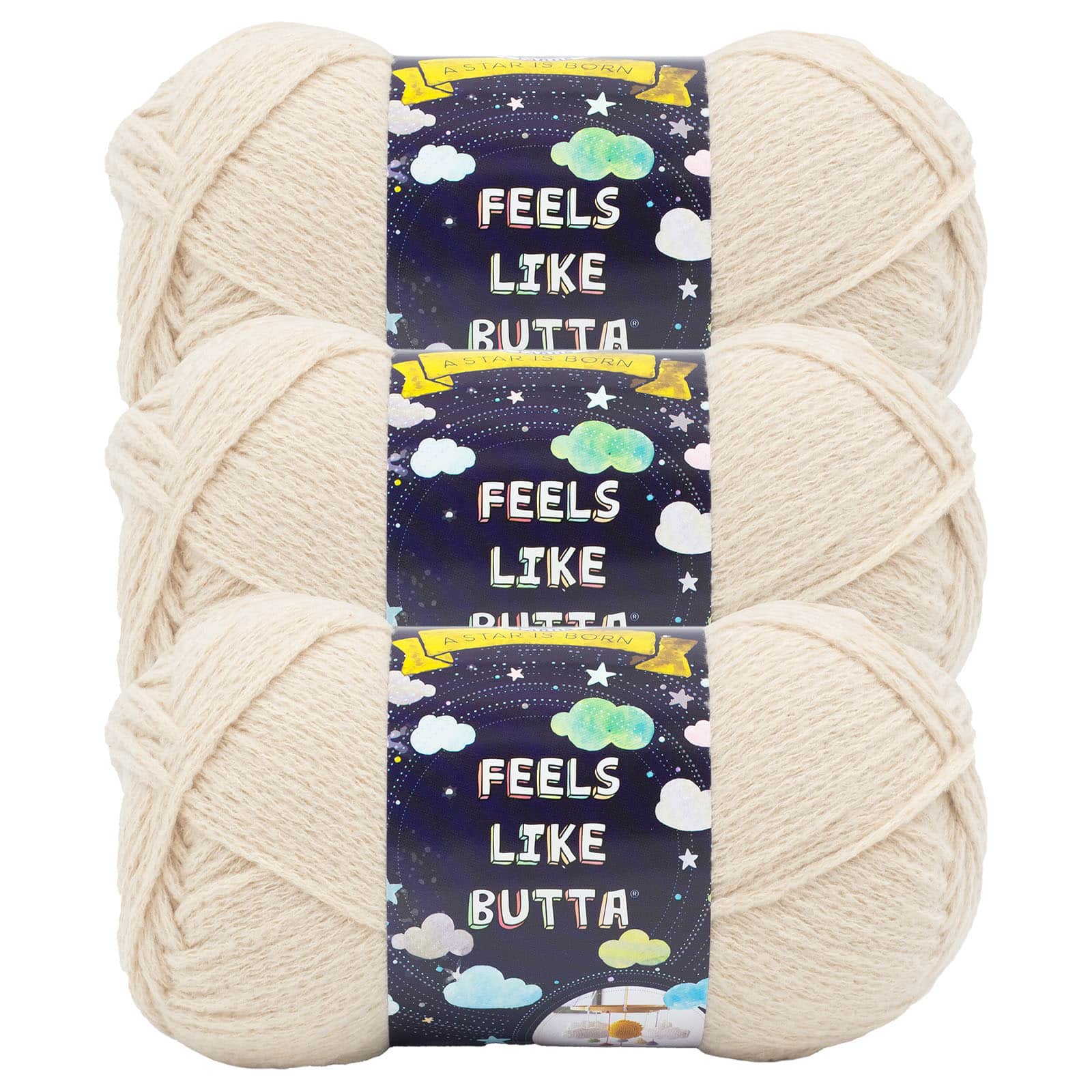 3 Pack Lion Brand® Feels Like Butta® Solid Yarn