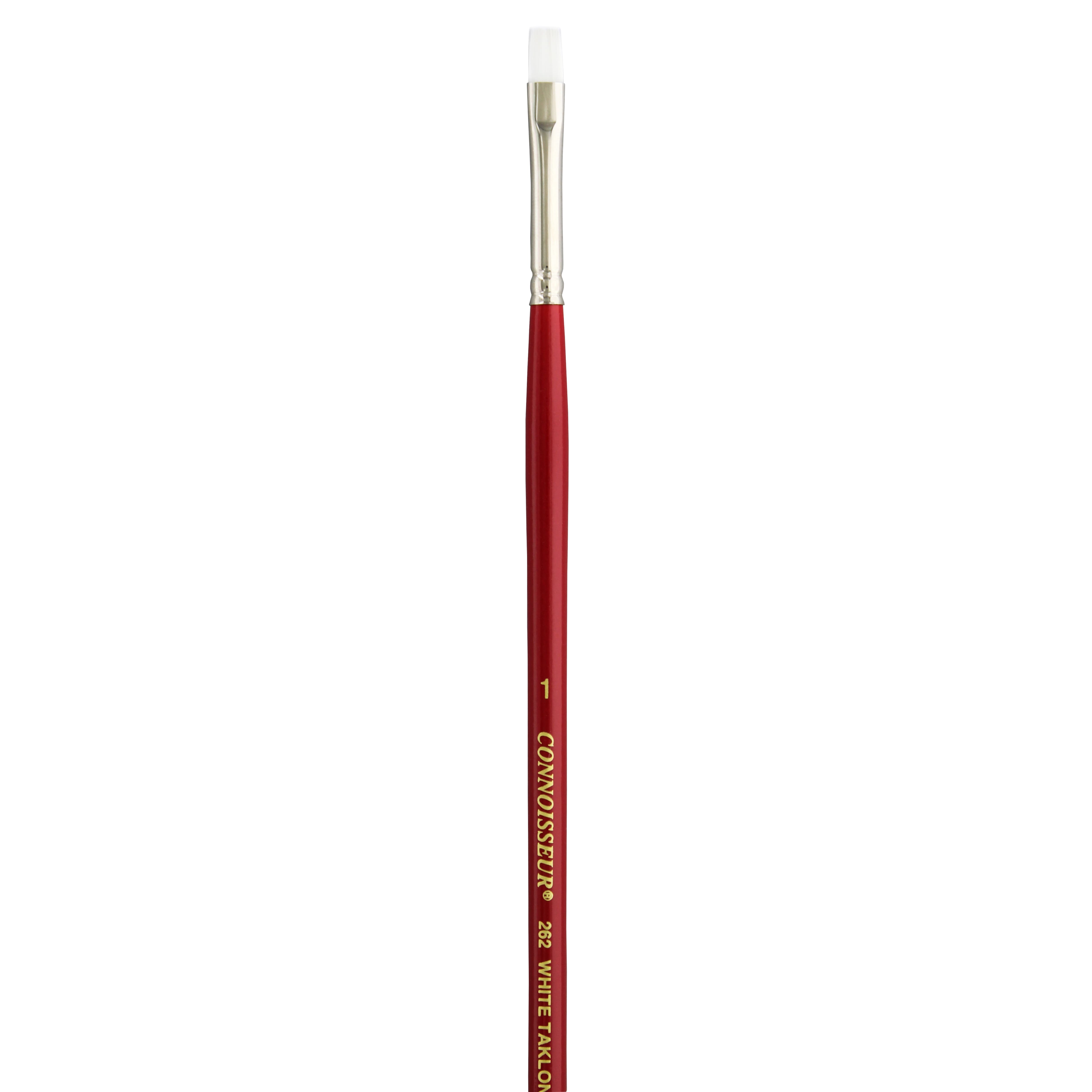 Connoisseur® White Taklon All Media Long Handle Bright Brush