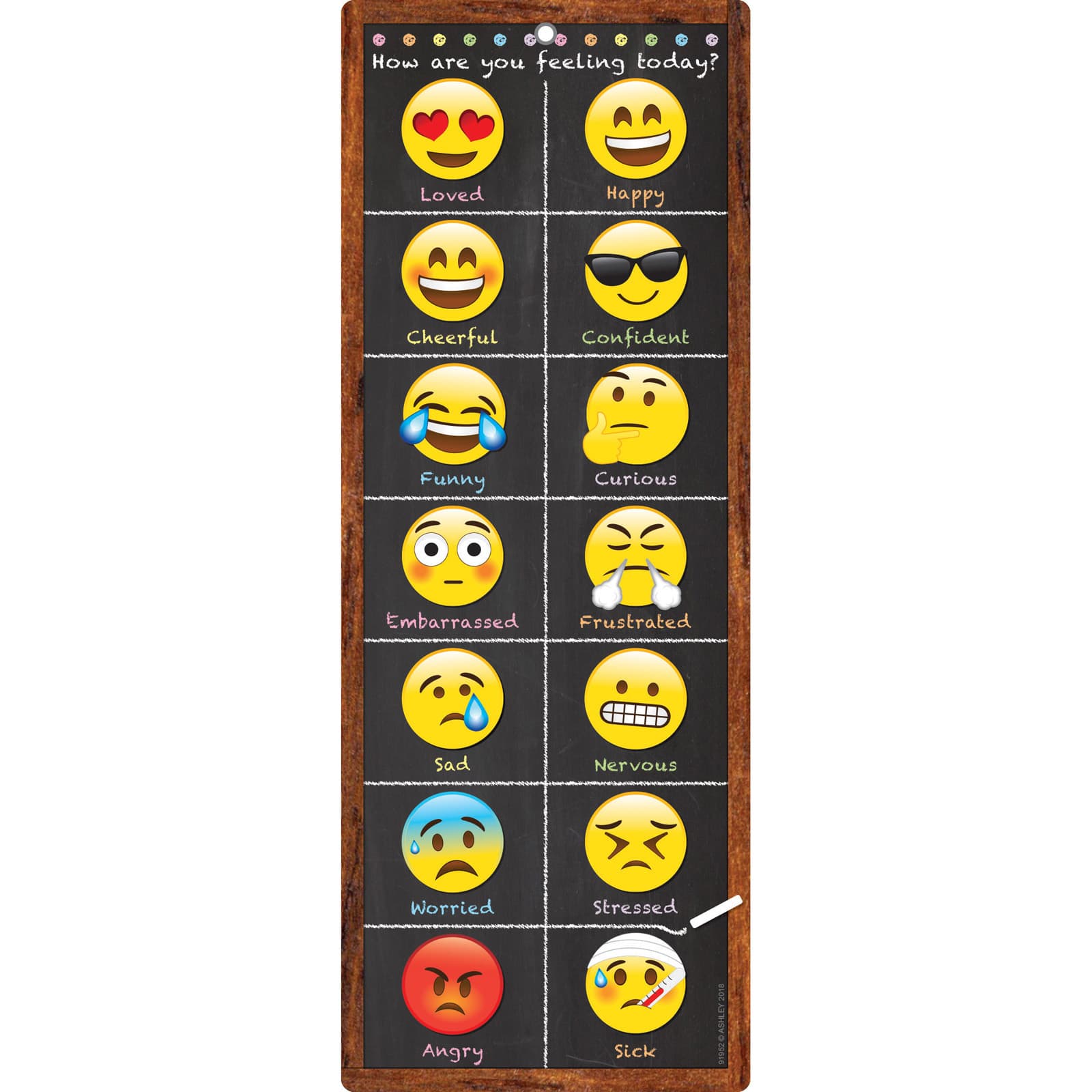 Get The Smart Poly Clip Chart W Grommet Emoji Feelings 10ct At Michaels