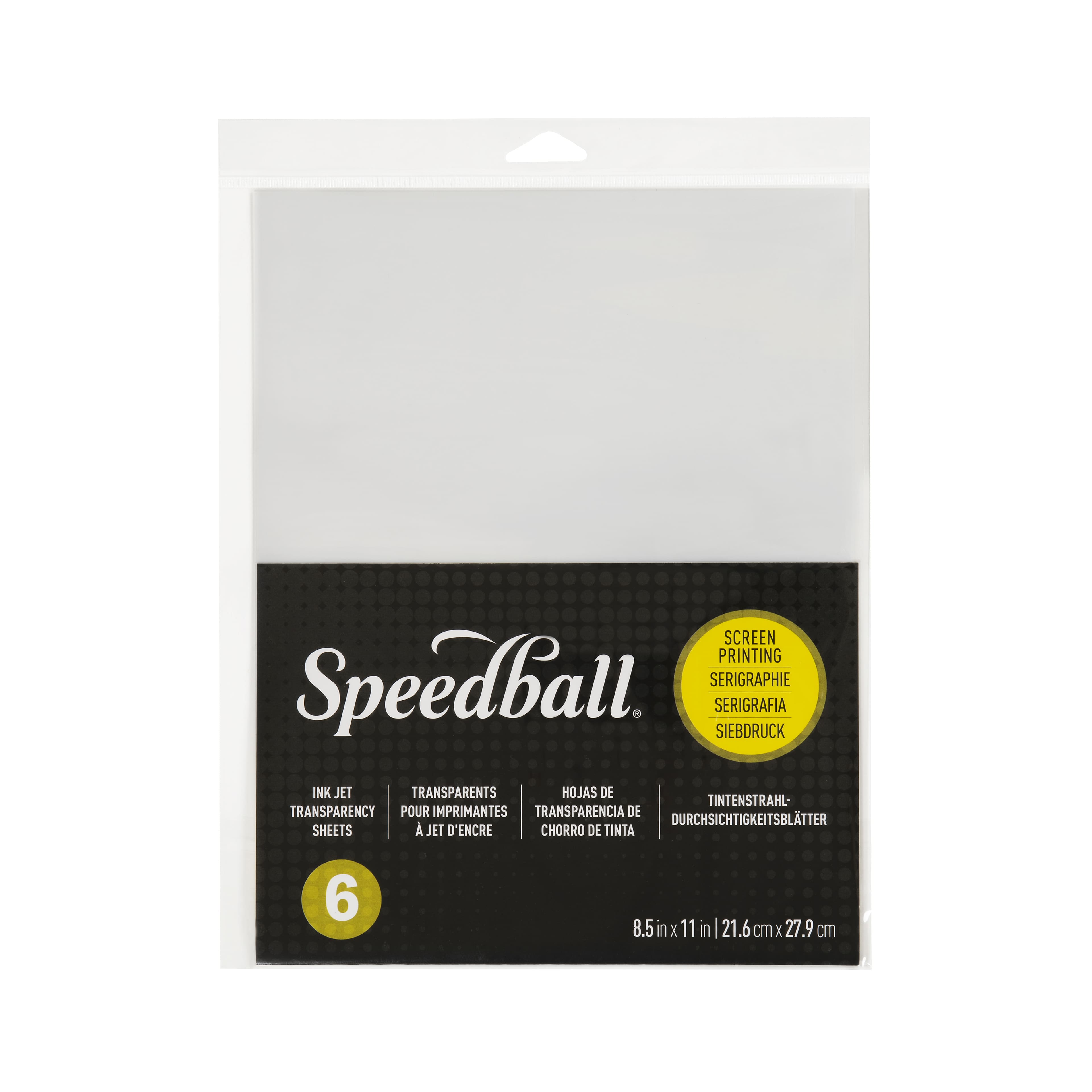 Speedball&#xAE; Ink Jet Transparency Screen Printing Sheets, 6ct.