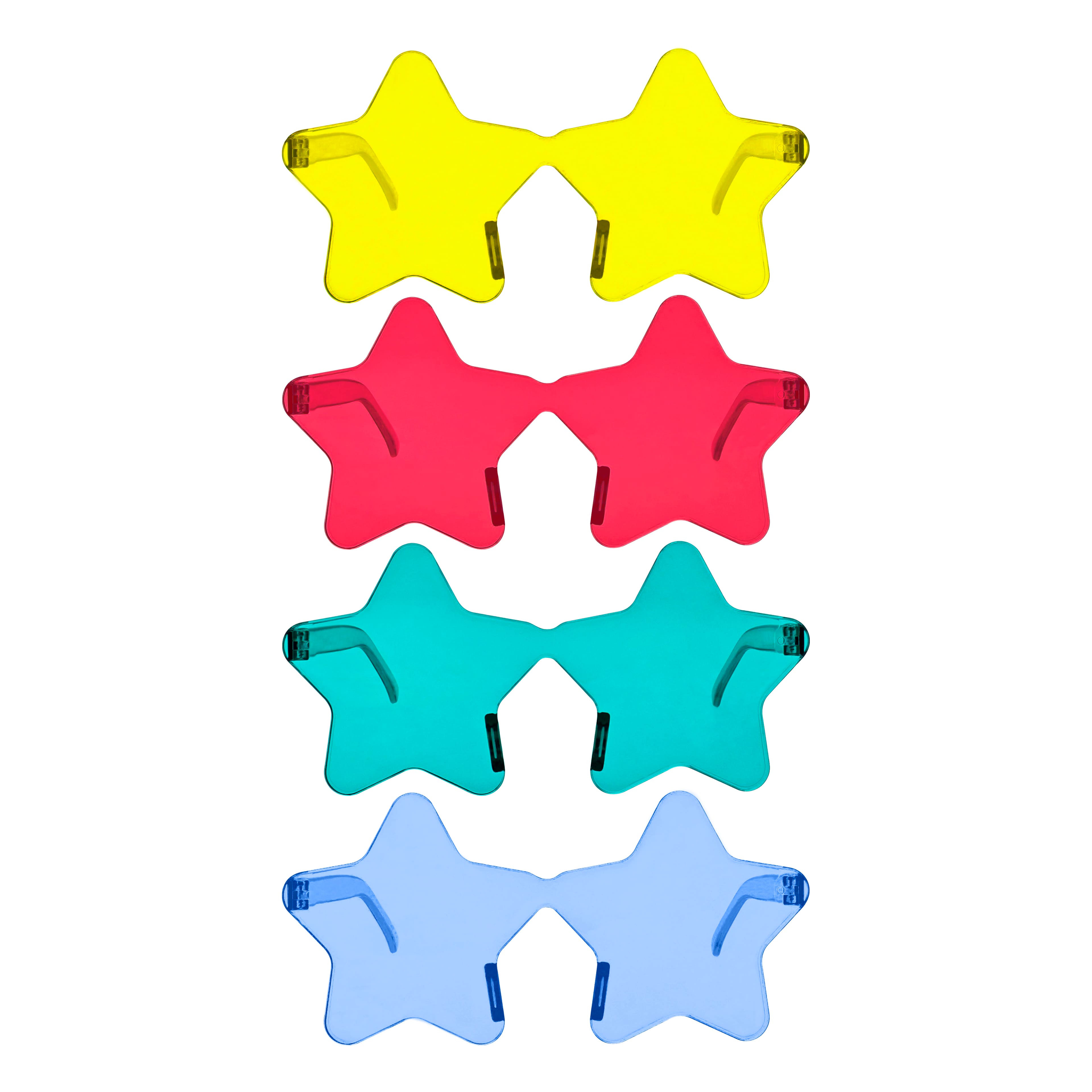 5.5&#x22; Star Shaped Glasses, 4ct. by Celebrate It&#x2122;