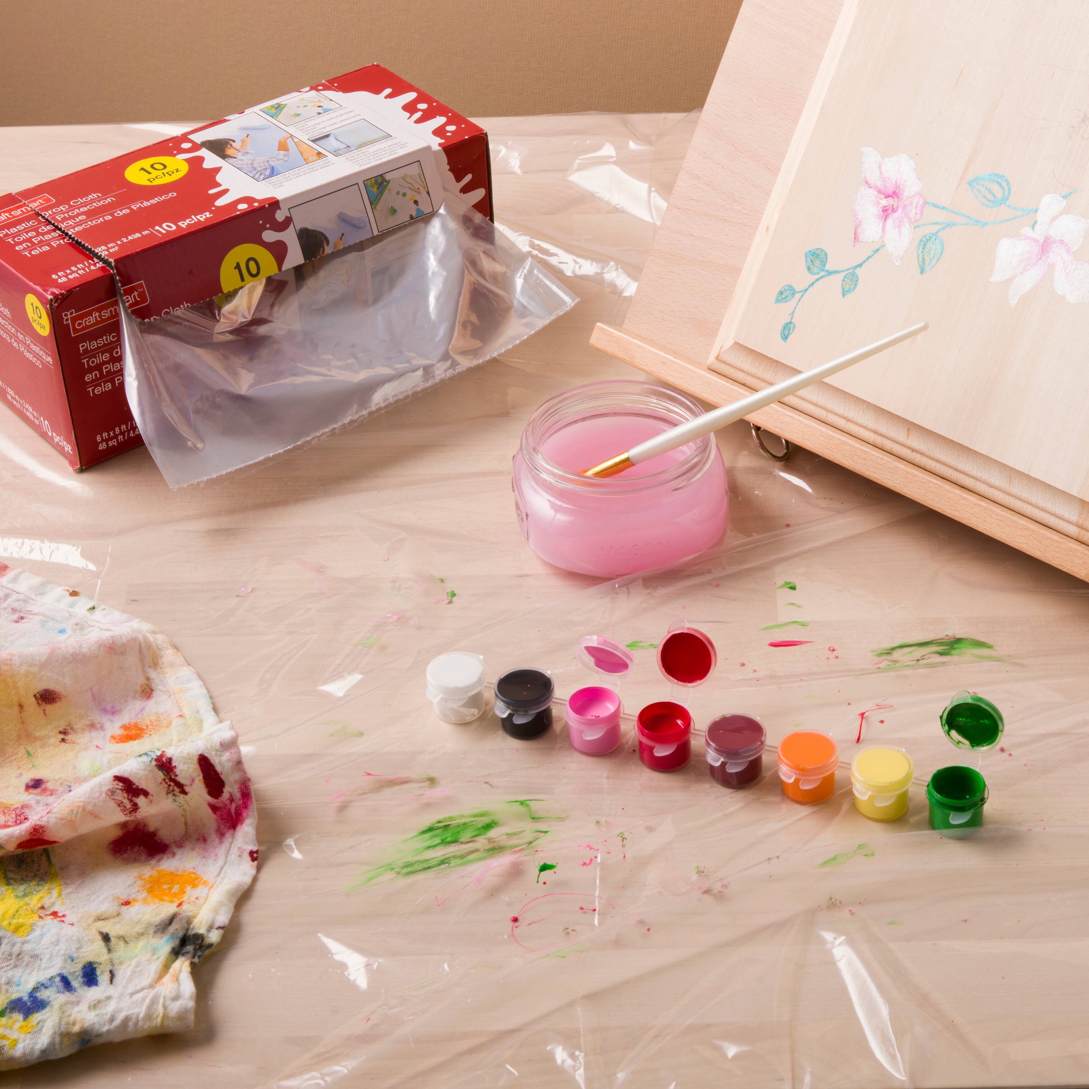 Plastic Drop Cloth Pack by Craft Smart™, 10ct.