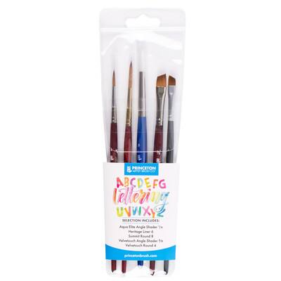 Princeton™ Lettering Professional 5-Brush Set | Michaels