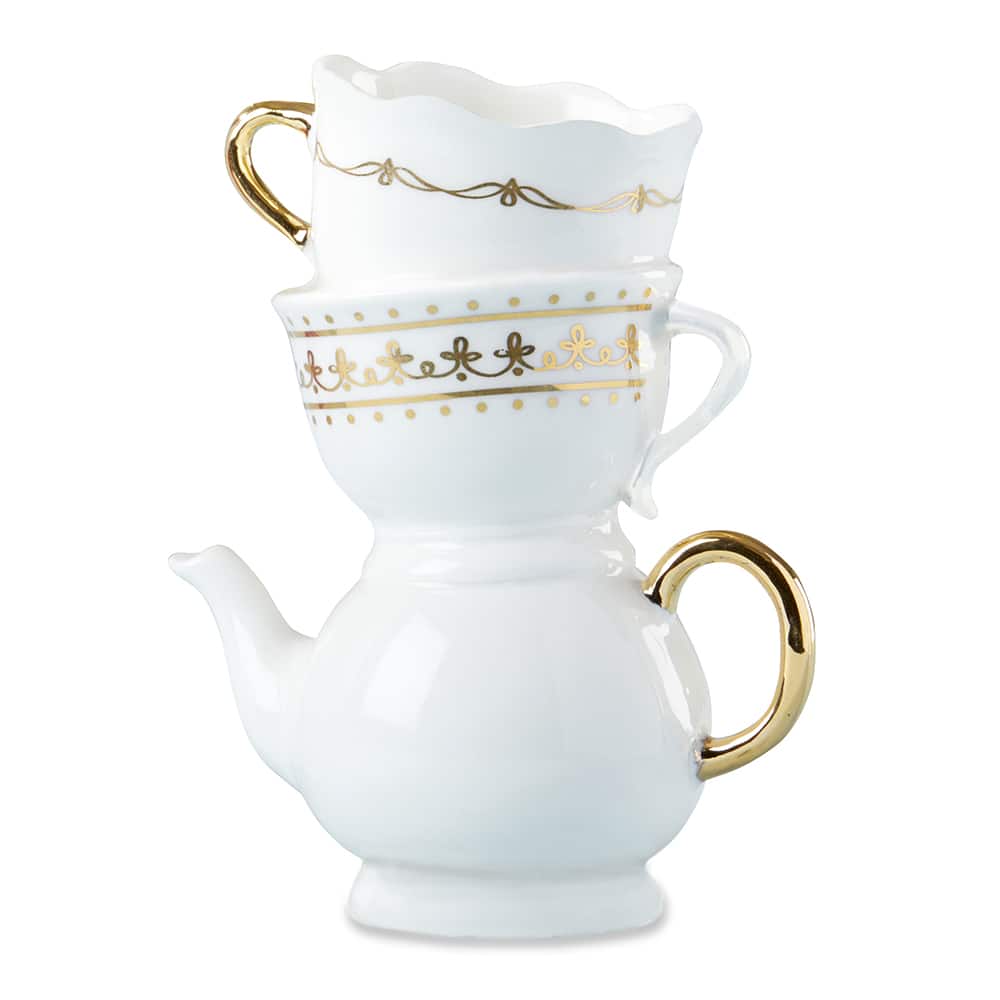 Kate Aspen® Medium Tea Time Whimsy Ceramic Bud Vase