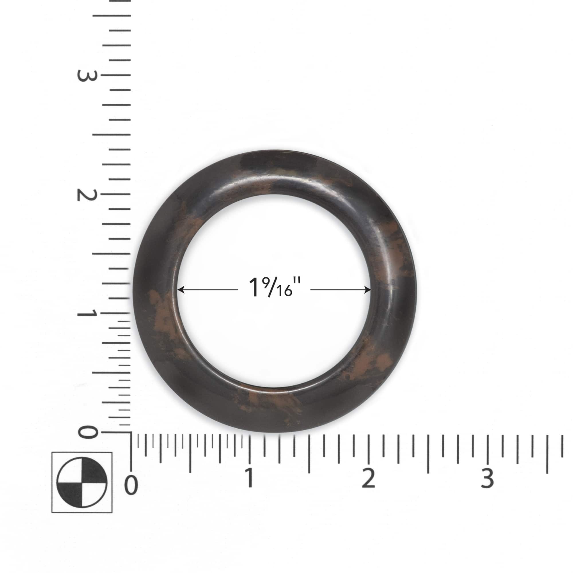 Dritz Home 1.5&#x22; Rustic Brown Round Curtain Grommets
