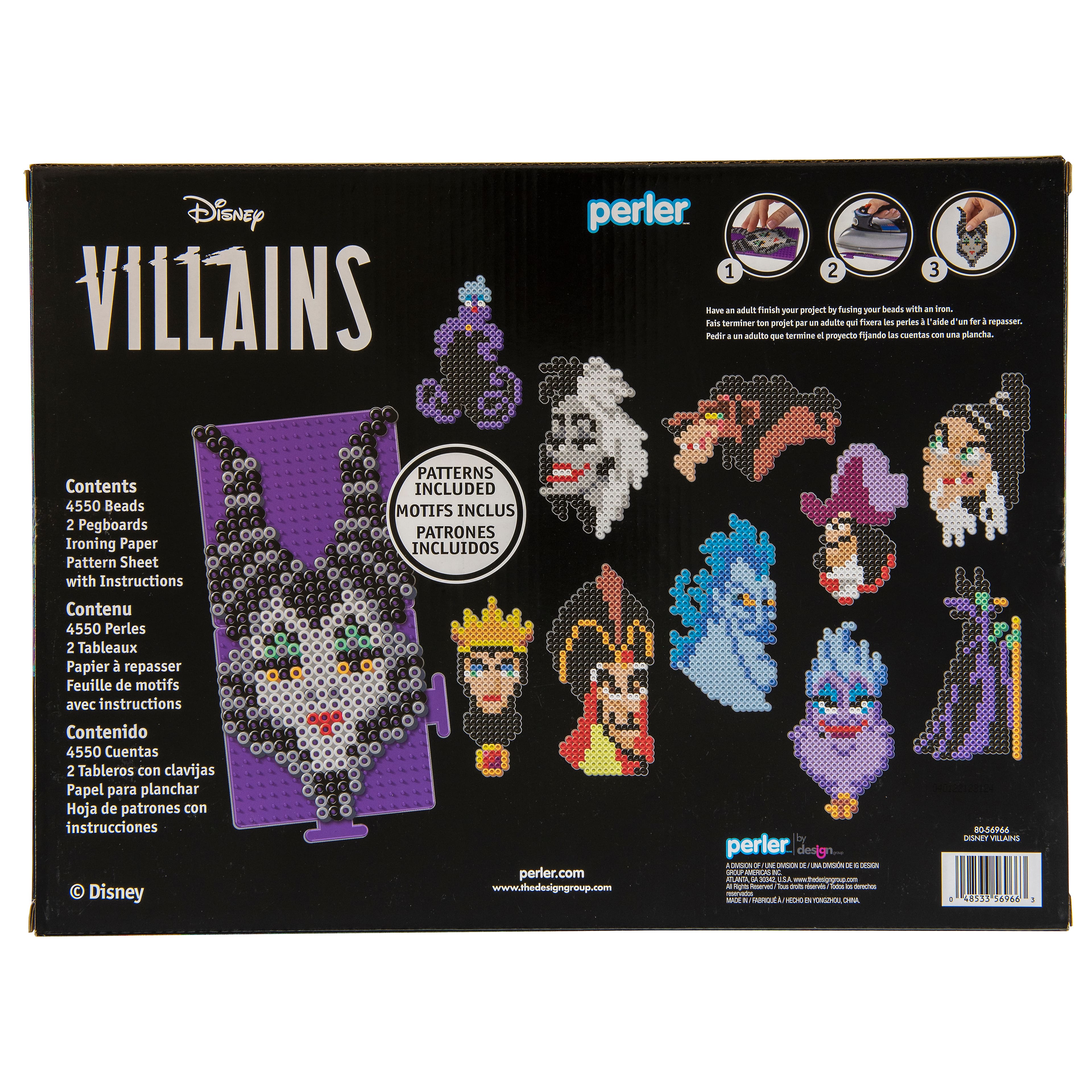 6 Pack: Perler&#xAE; Disney Villains Deluxe Fused Bead Kit