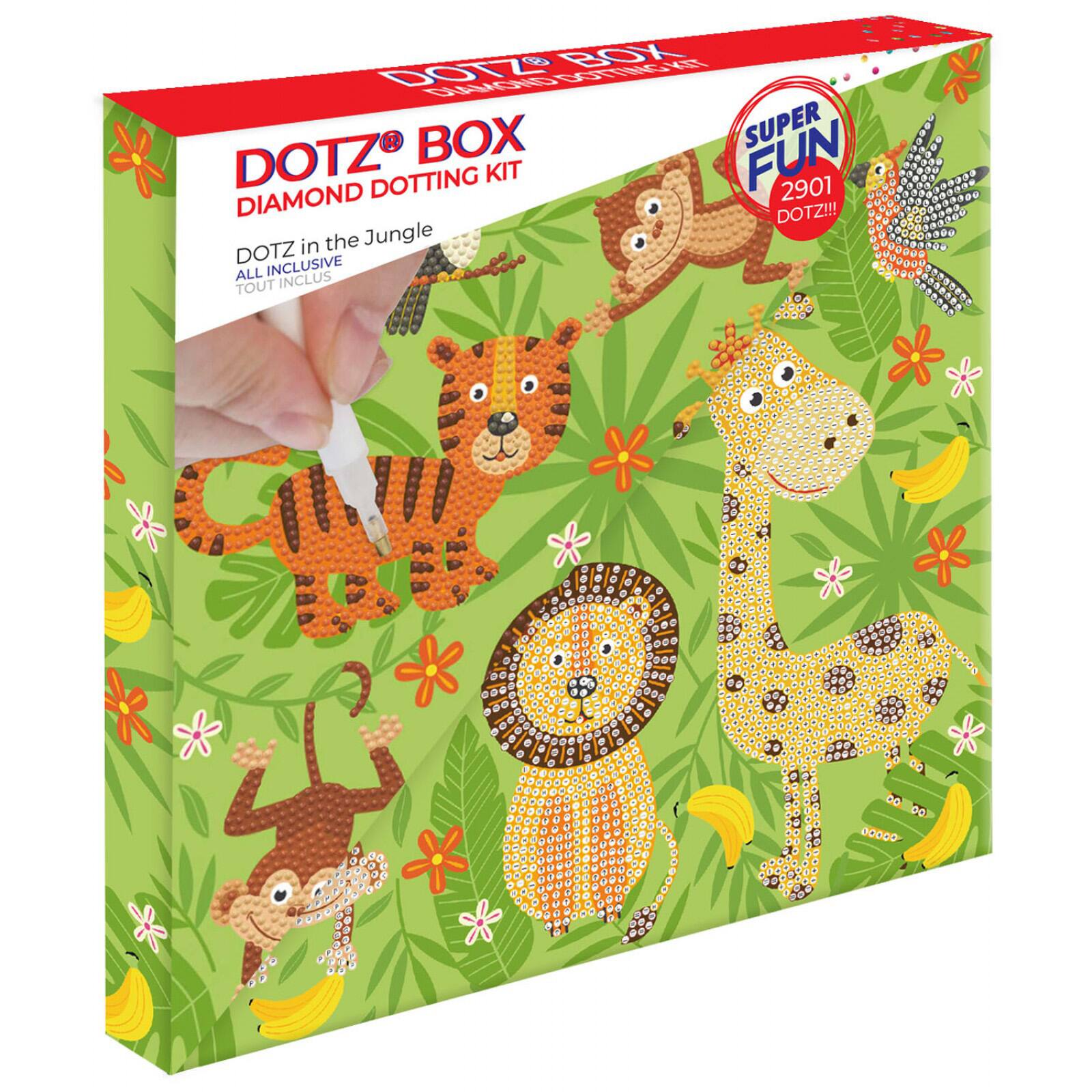 Diamond Dotz&#xAE; DOTZ in the Jungle DOTZ&#xAE; BOX Diamond Painting Kit