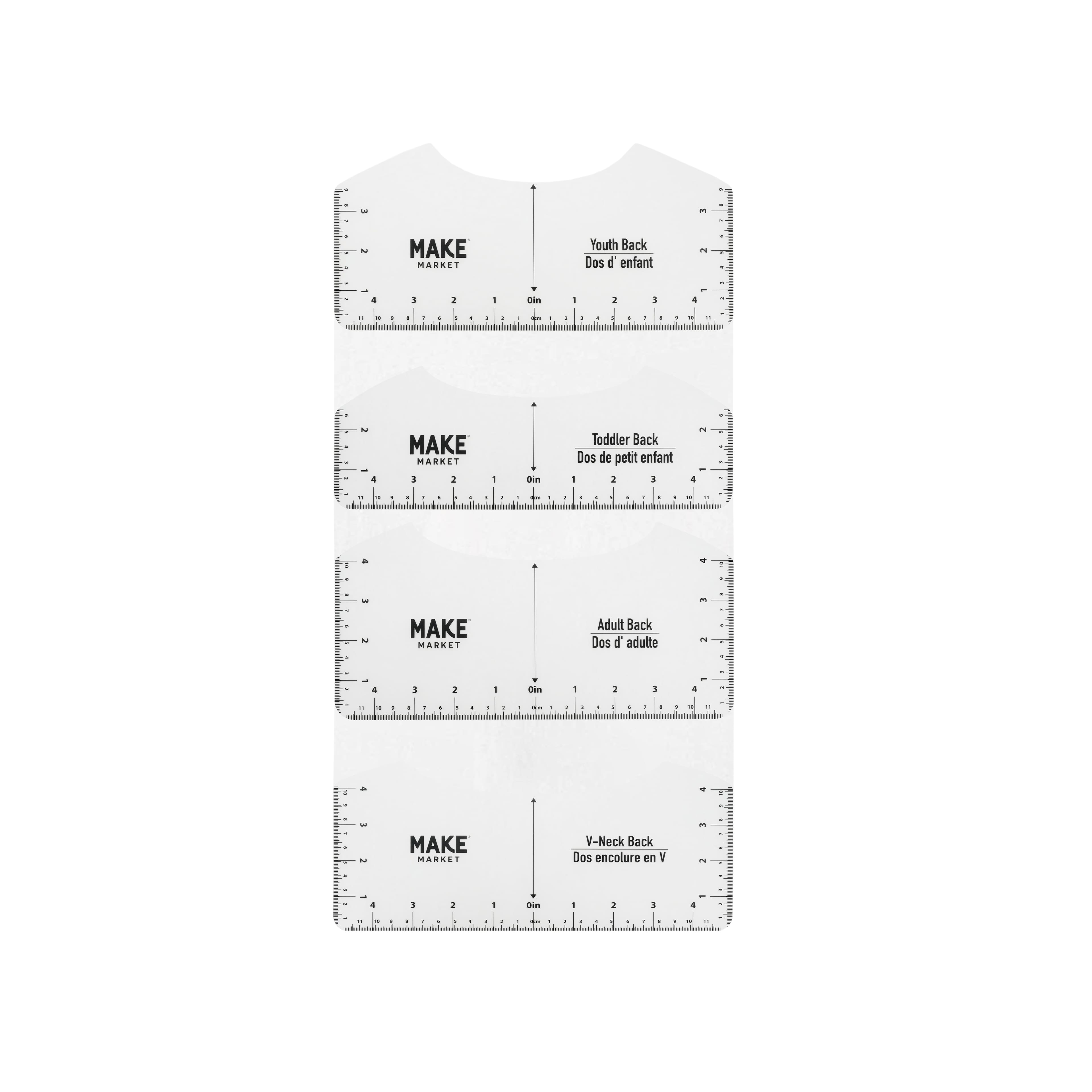 T-Shirt Ruler Guide Set by Make Market®