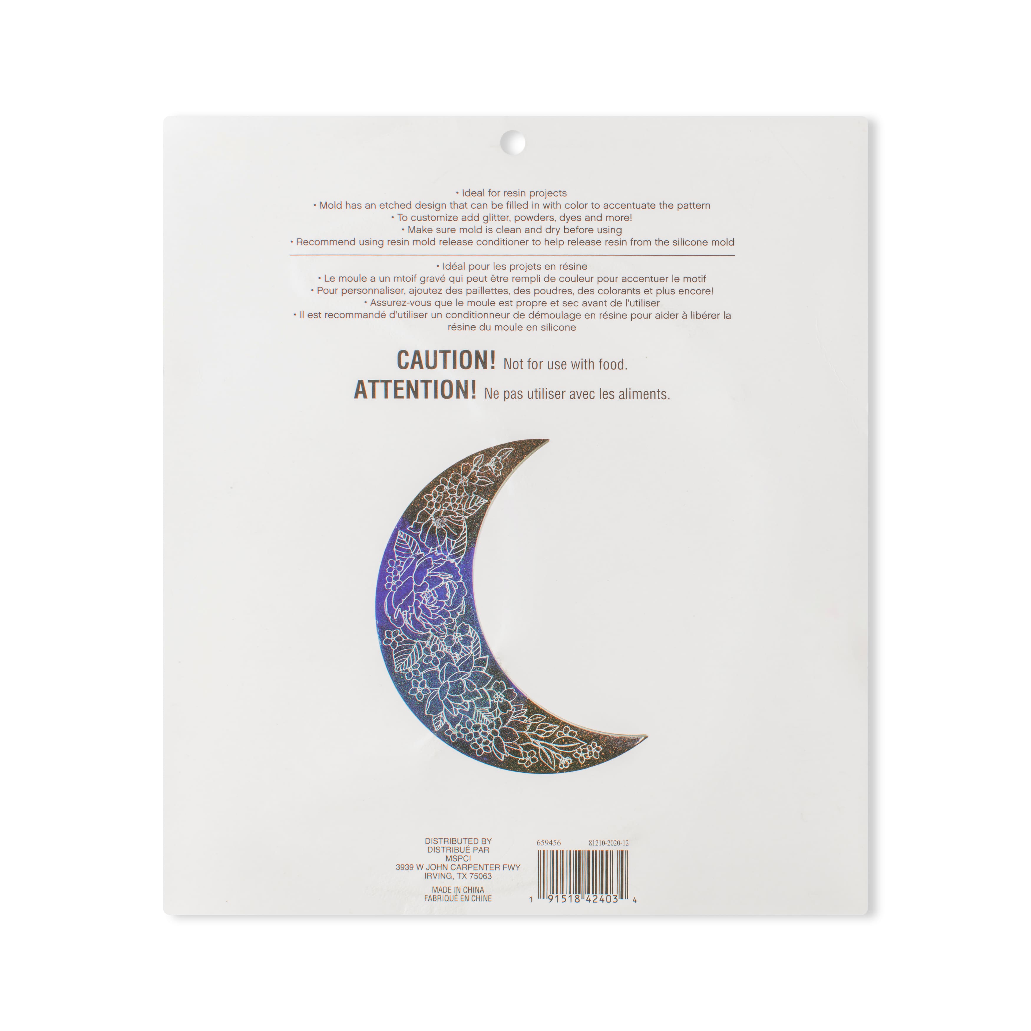 Crescent Moon Etched Silicone Mold by Craft Smart&#xAE;