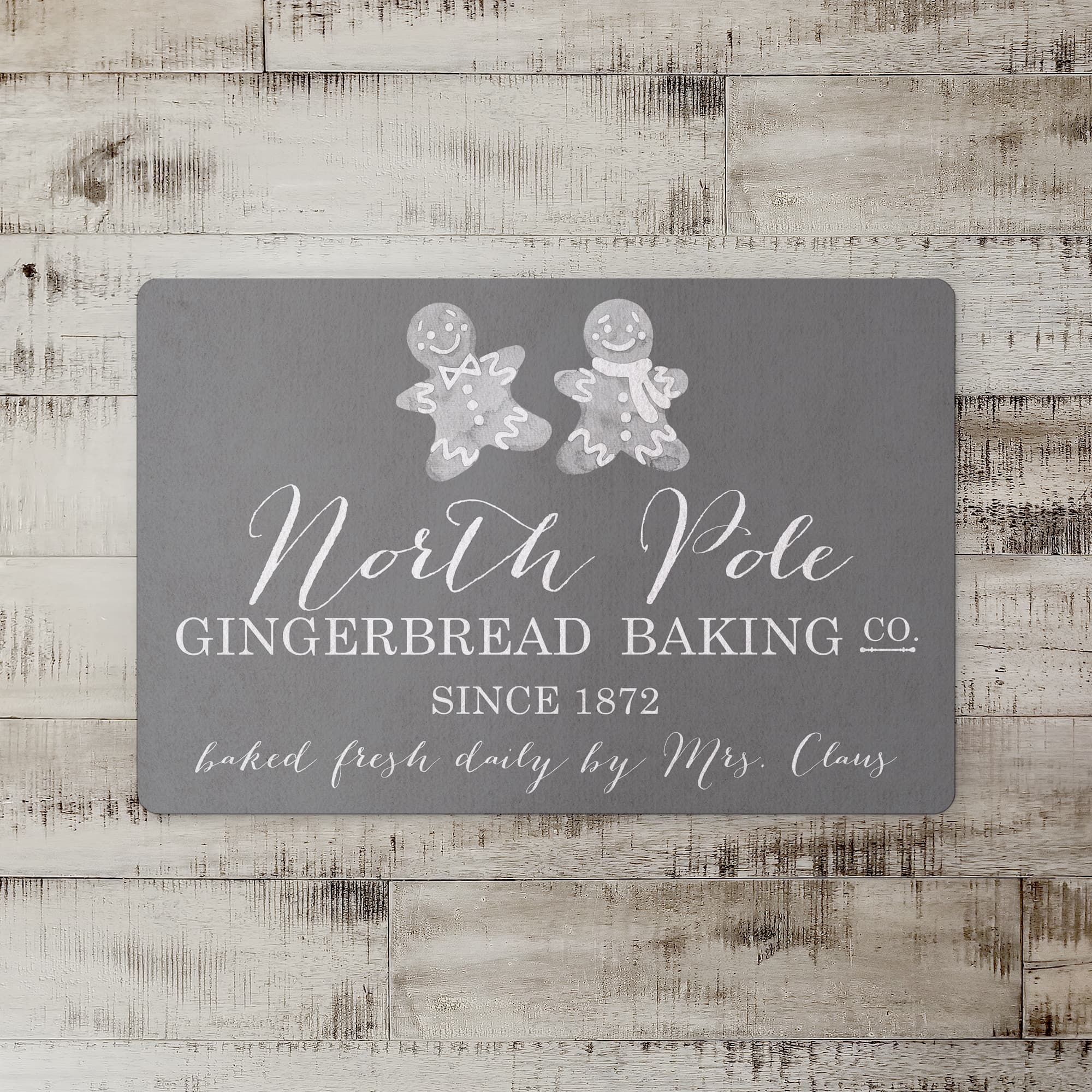 North Pole Gingerbread Co. 27x18 Floor Mat