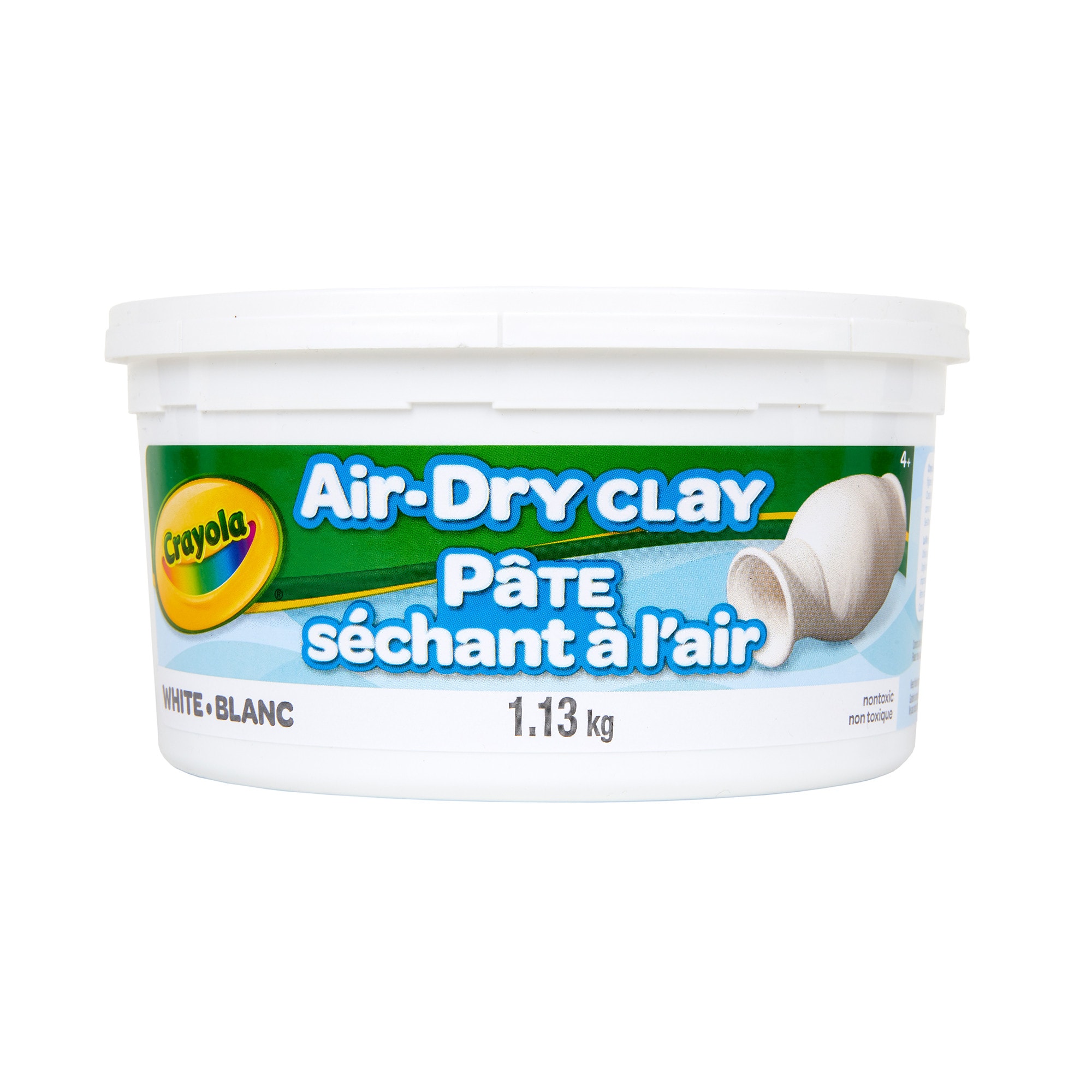 The Teachers' Lounge®  Air-Dry Clay, 2.5 Pounds Resealable Bucket, White