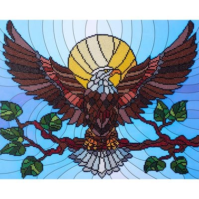 Diamond Art® Stain Glass Eagle Advanced Kit | Michaels