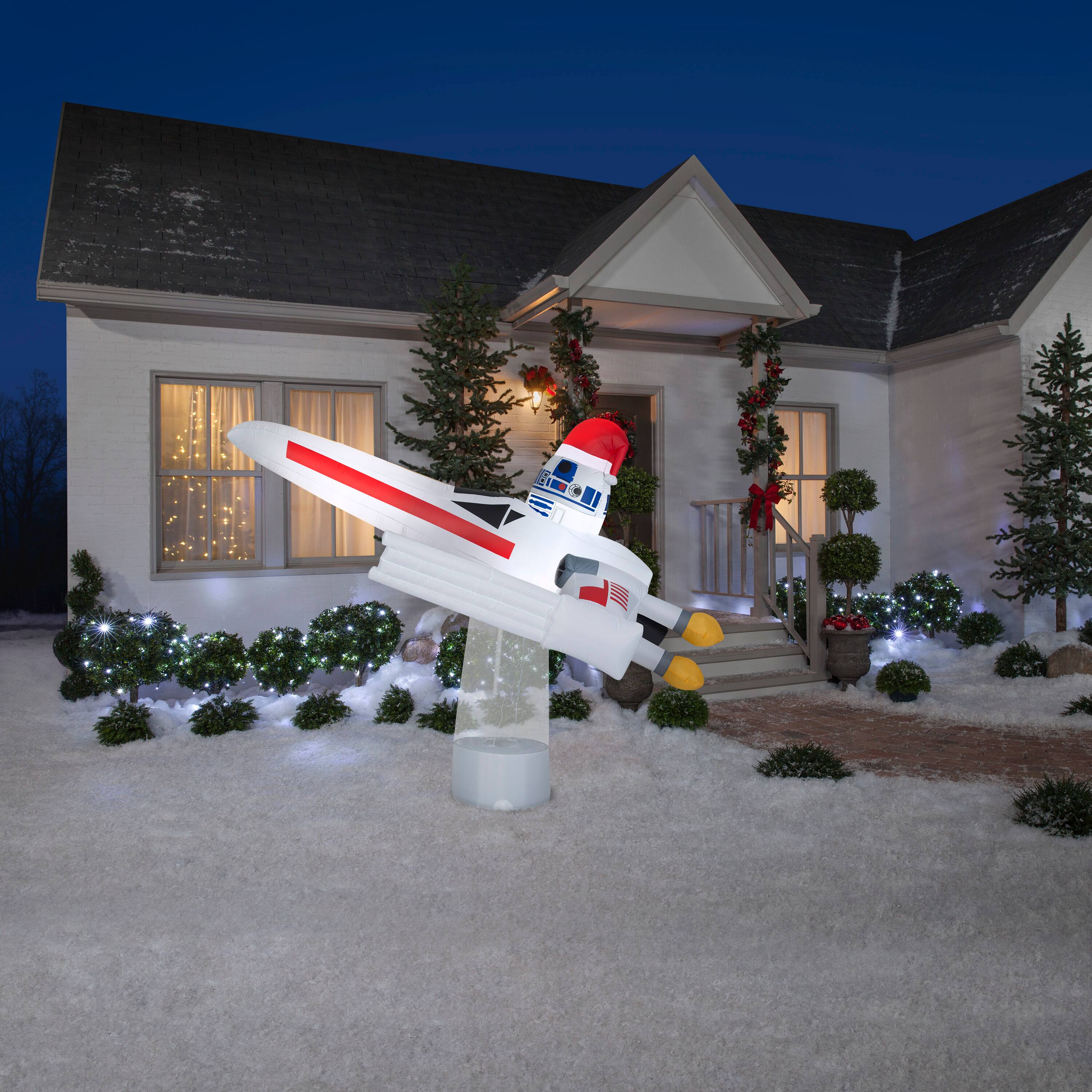 Star Wars R2-D2 & X-Wing Christmas inflatable decor shops for outdoor 7ft