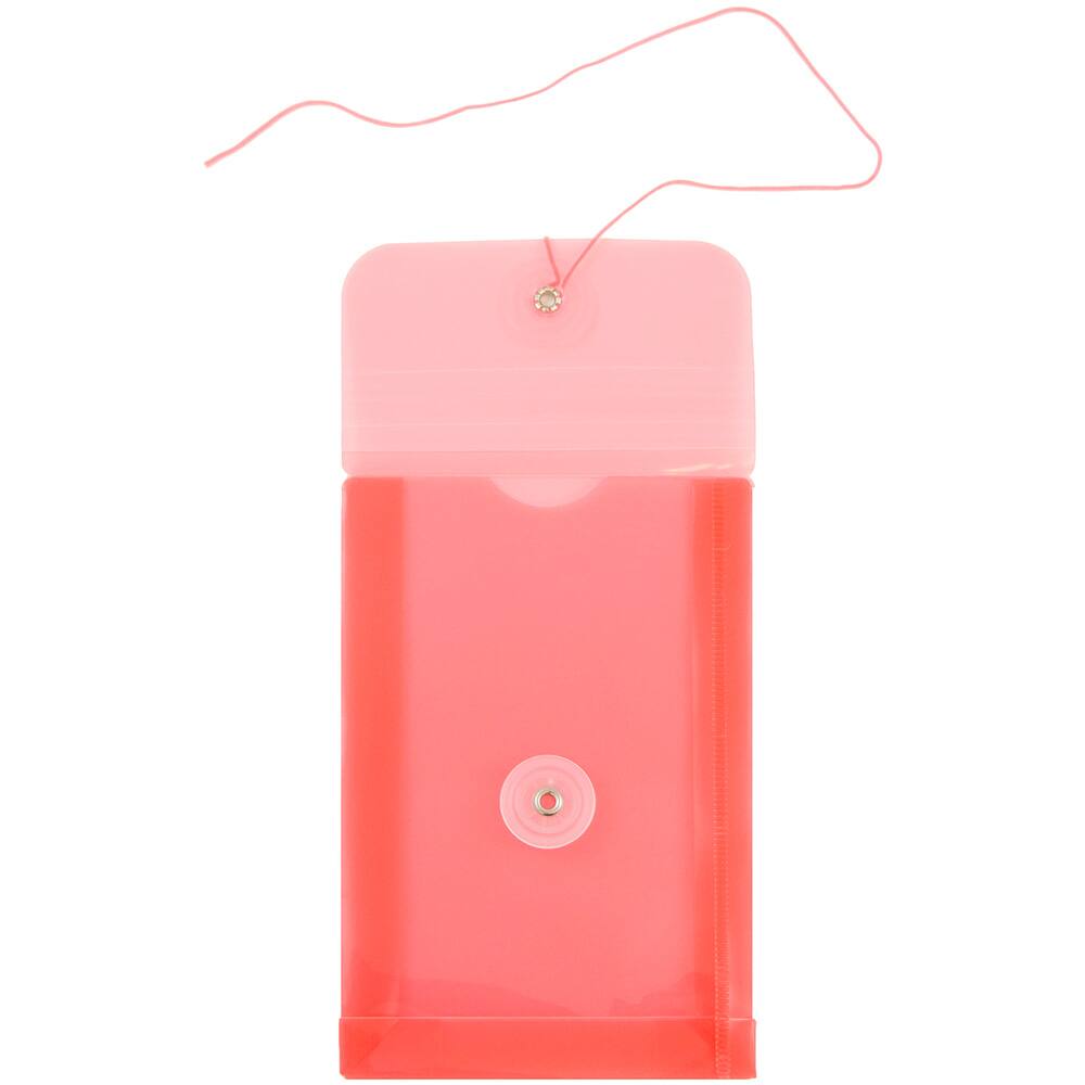 JAM Paper 4.25&#x22; x 6.25&#x22; Plastic Button &#x26; String Tie Closure Envelopes, 12ct.