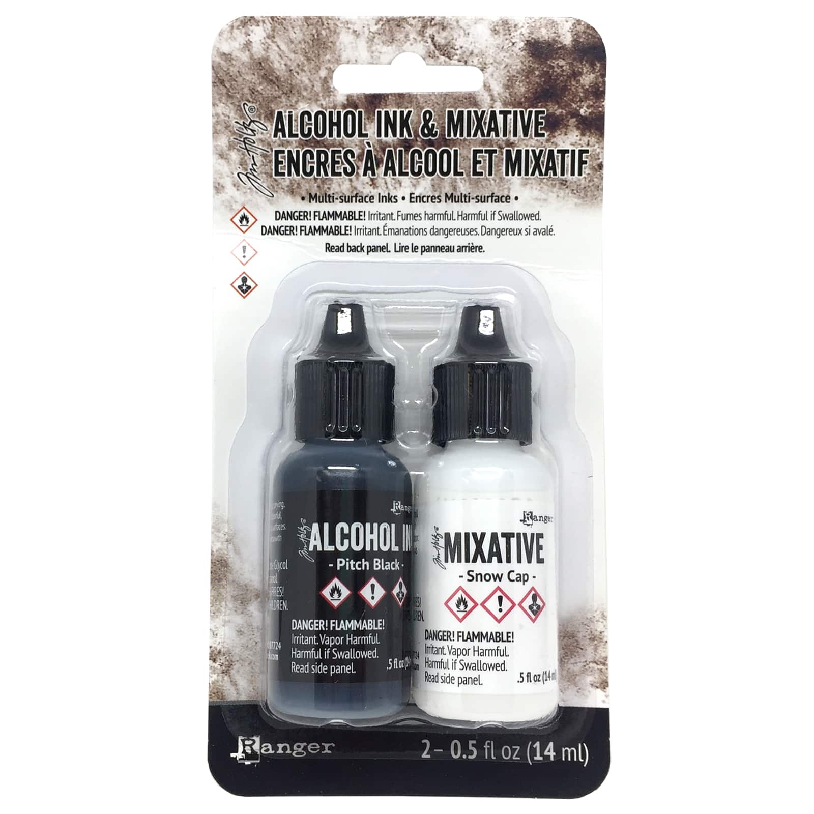 Tim Holtz® Alcohol Ink Set, Black & White