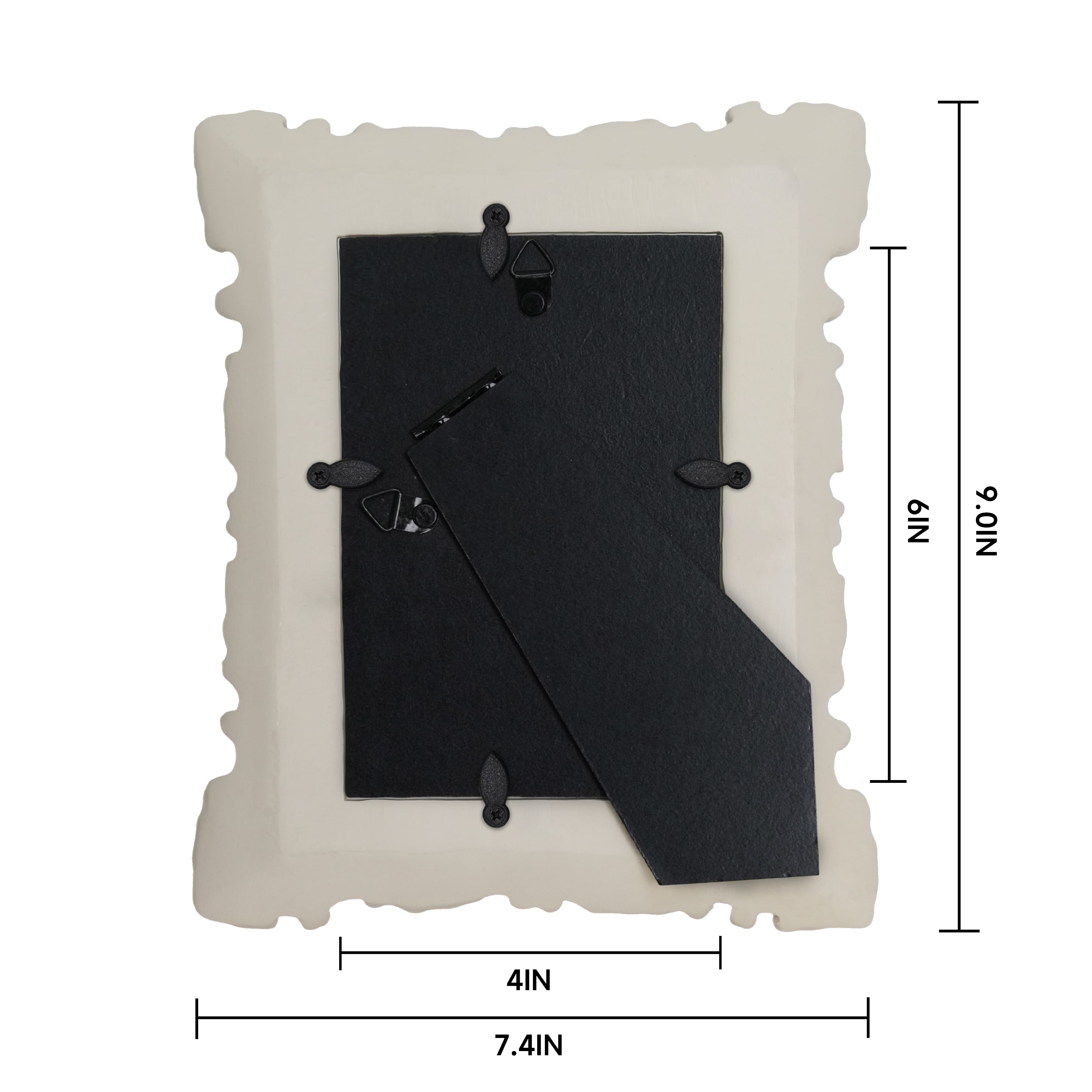 Just Jane 4&#x22; x 6&#x22; White Scroll Frame by Studio D&#xE9;cor&#xAE;