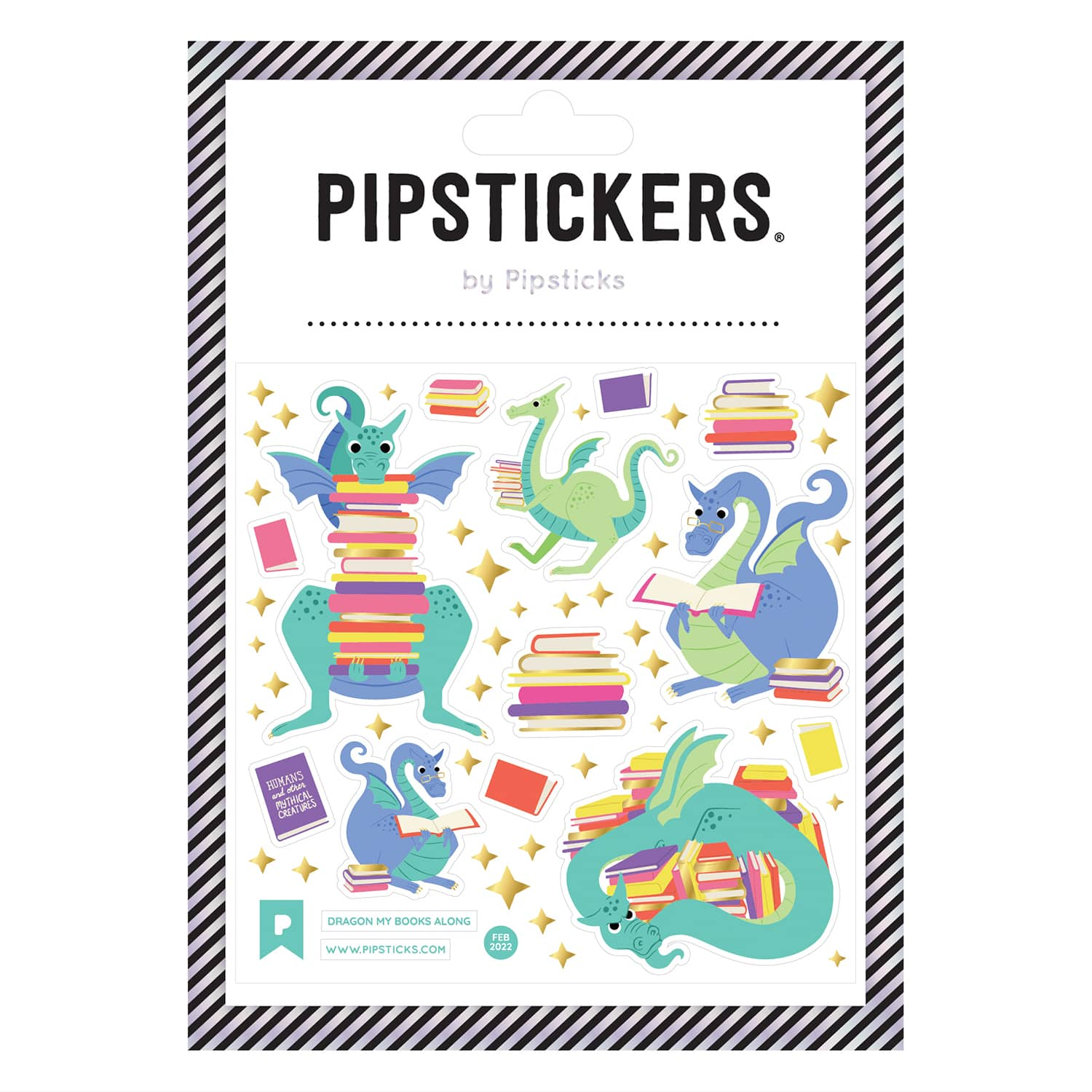 Pipstickers® Dragon My Books Along Stickers