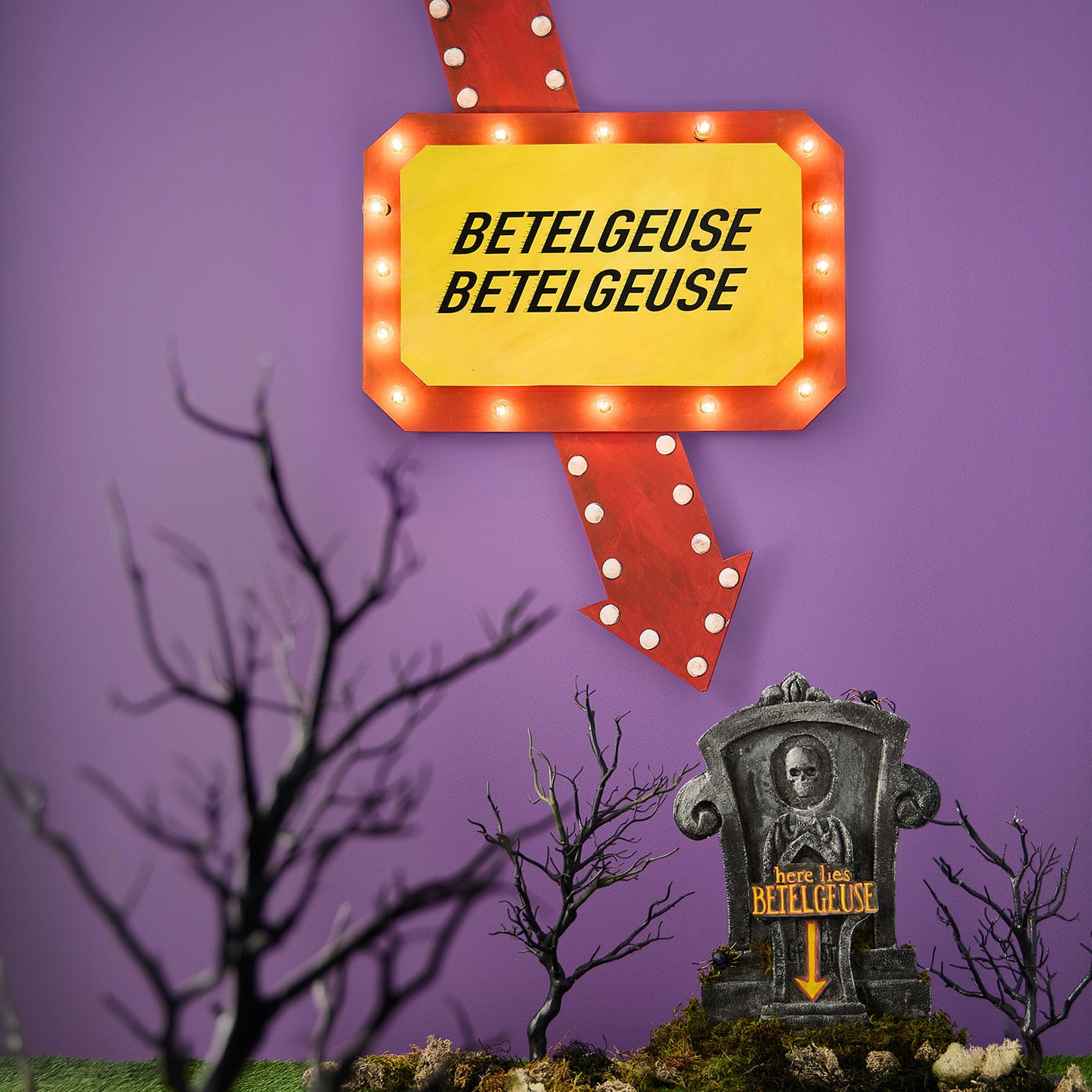 Beetlejuice Light-up sign buy new