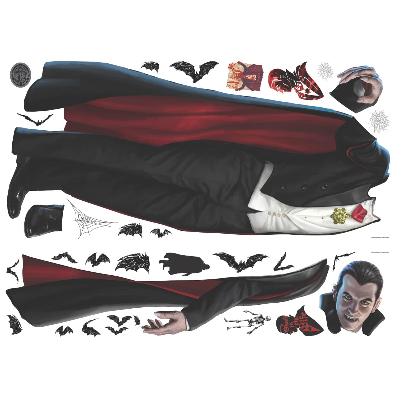 RoomMates Classic Monsters Dracula Giant Peel & Stick Wall Decals
