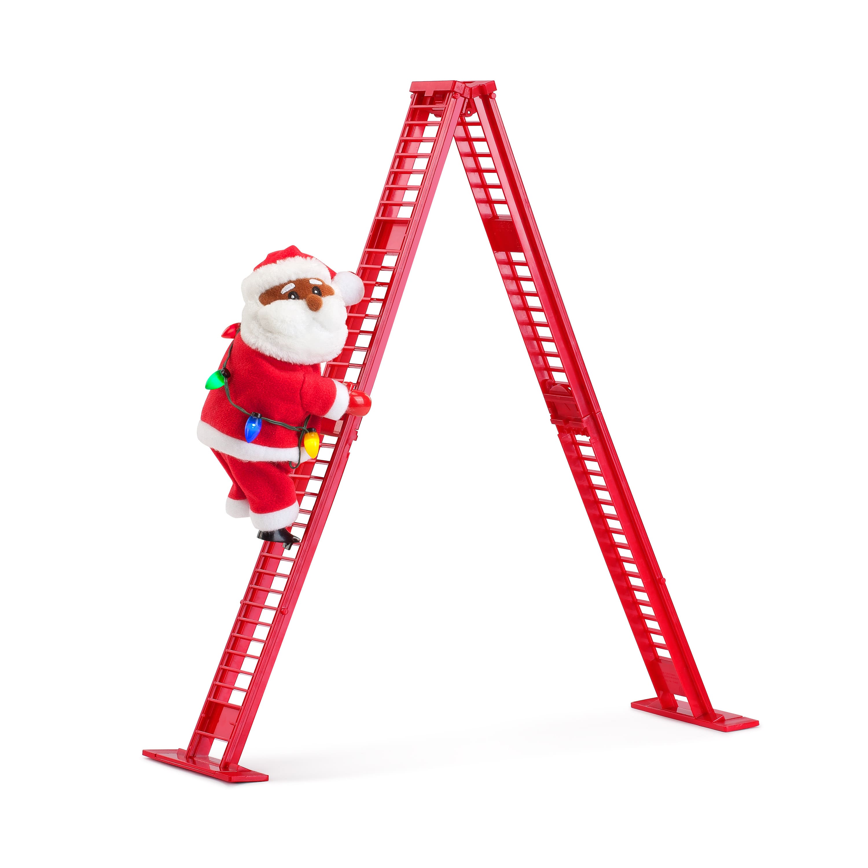 Mr. Christmas 17&#x22; Animated Ladder Climbing Santa
