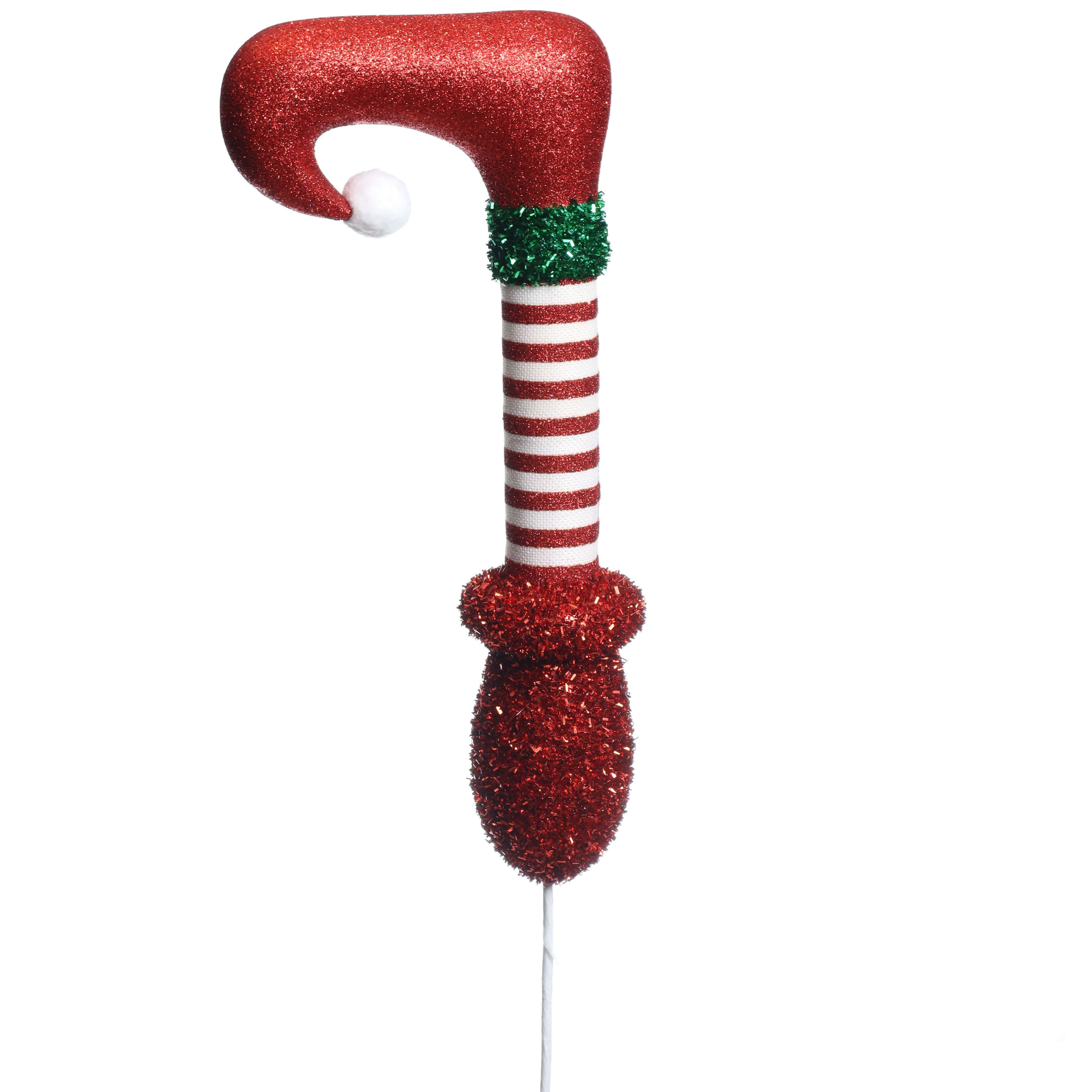 29&#x22; Red &#x26; White Elf Leg Stem by Ashland&#xAE;