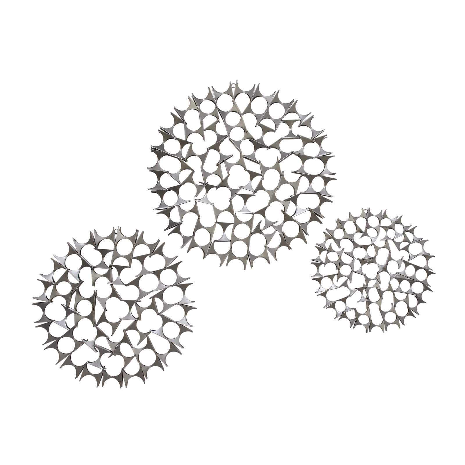 Silver Decorative Circle Wall Accent Set 3ct.
