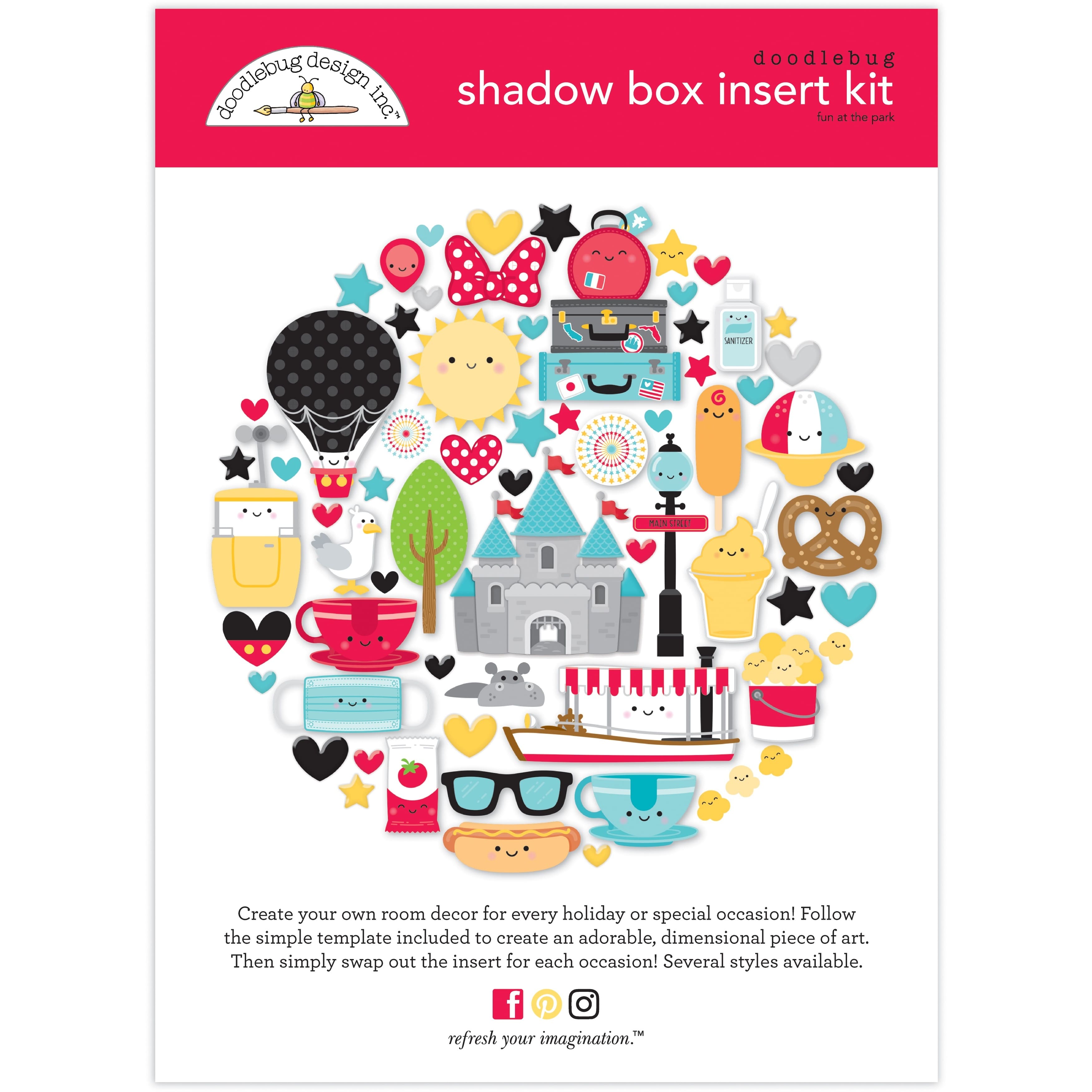 Doodlebug Design Inc.™ Fun At The Park Shadow Box Insert Kit