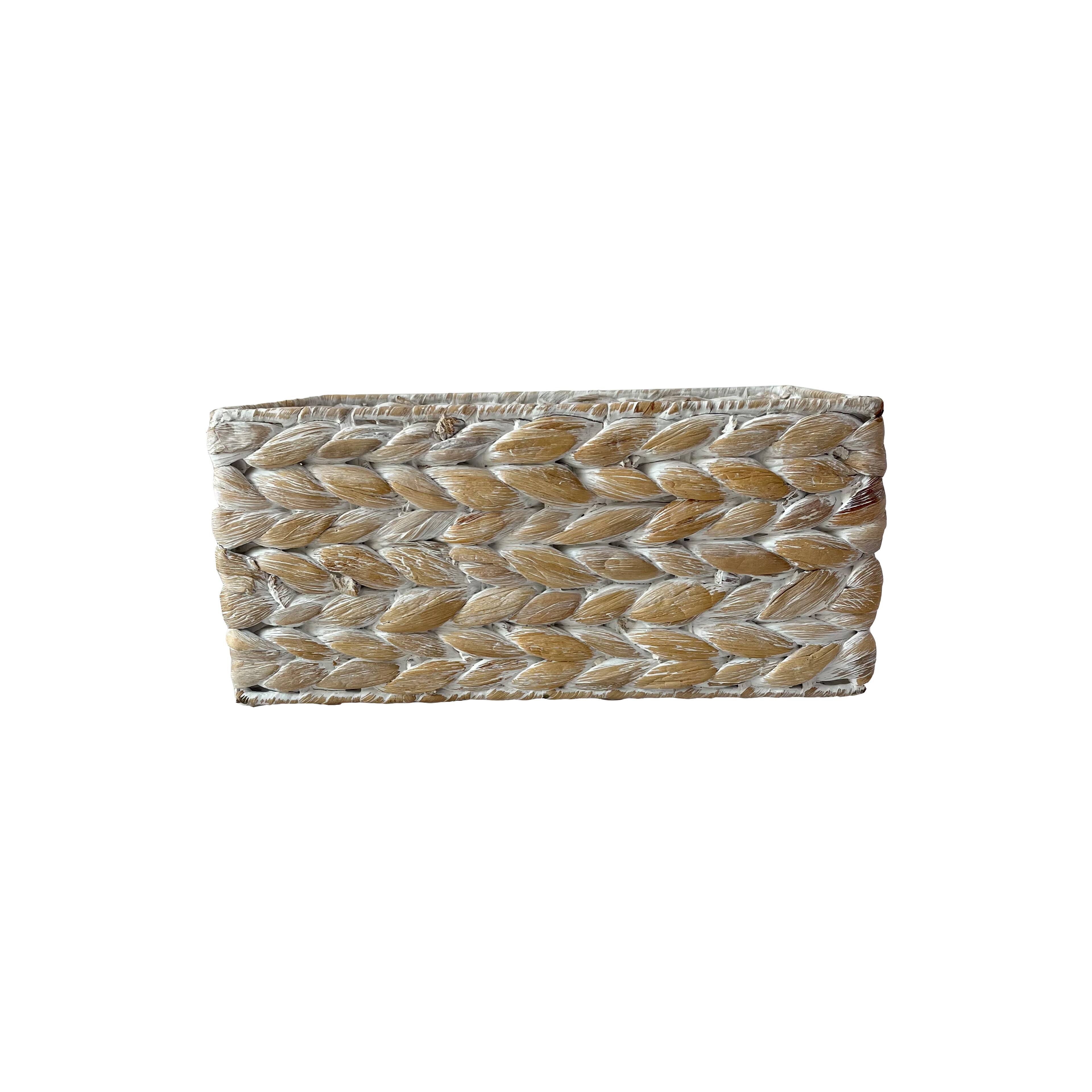 Small Whitewashed Rectangle Basket by Ashland® | Michaels