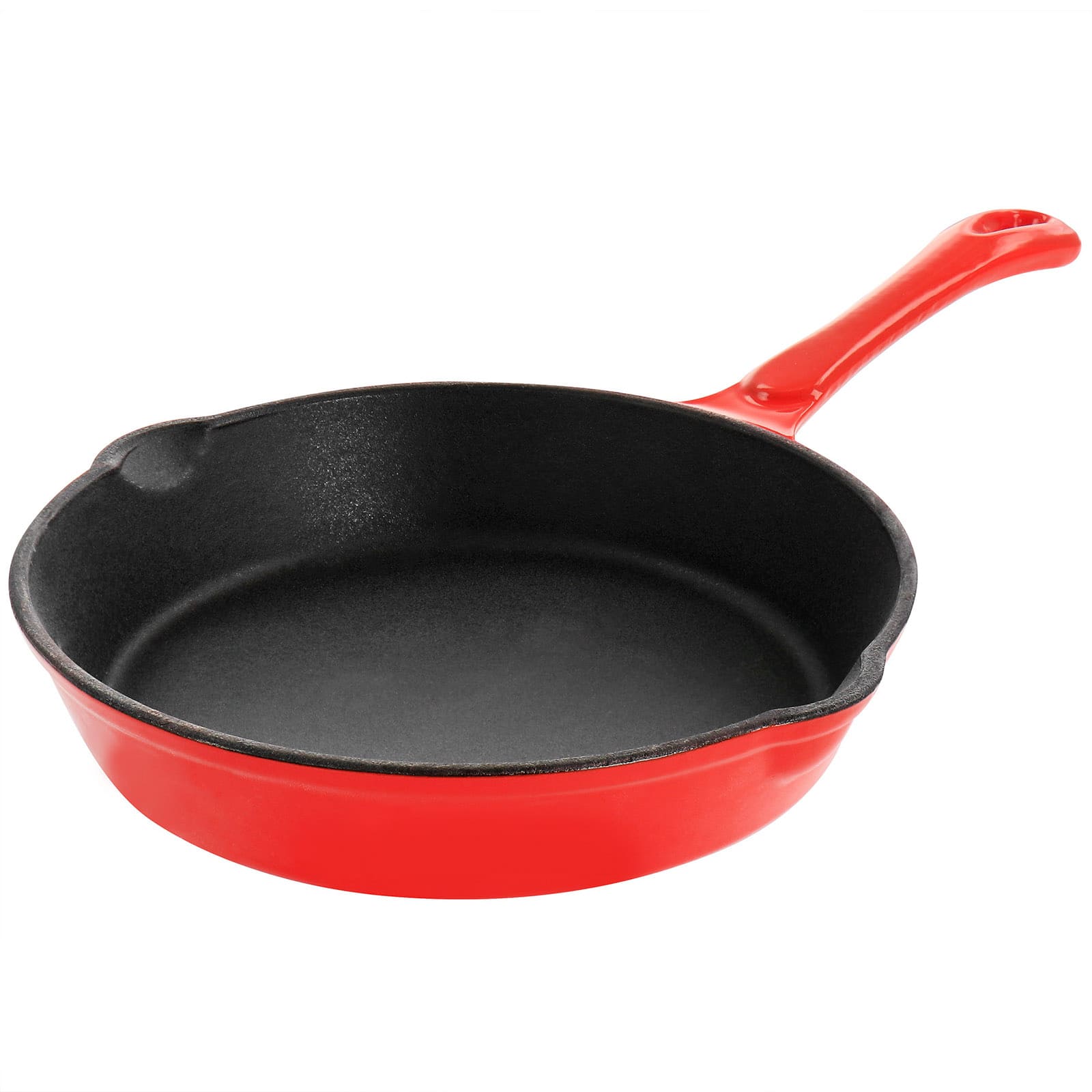 Spice by Tia Mowry Savory Saffron Pre-Seasoned 2 Piece 10in and 12in Cast Iron Skillet Set
