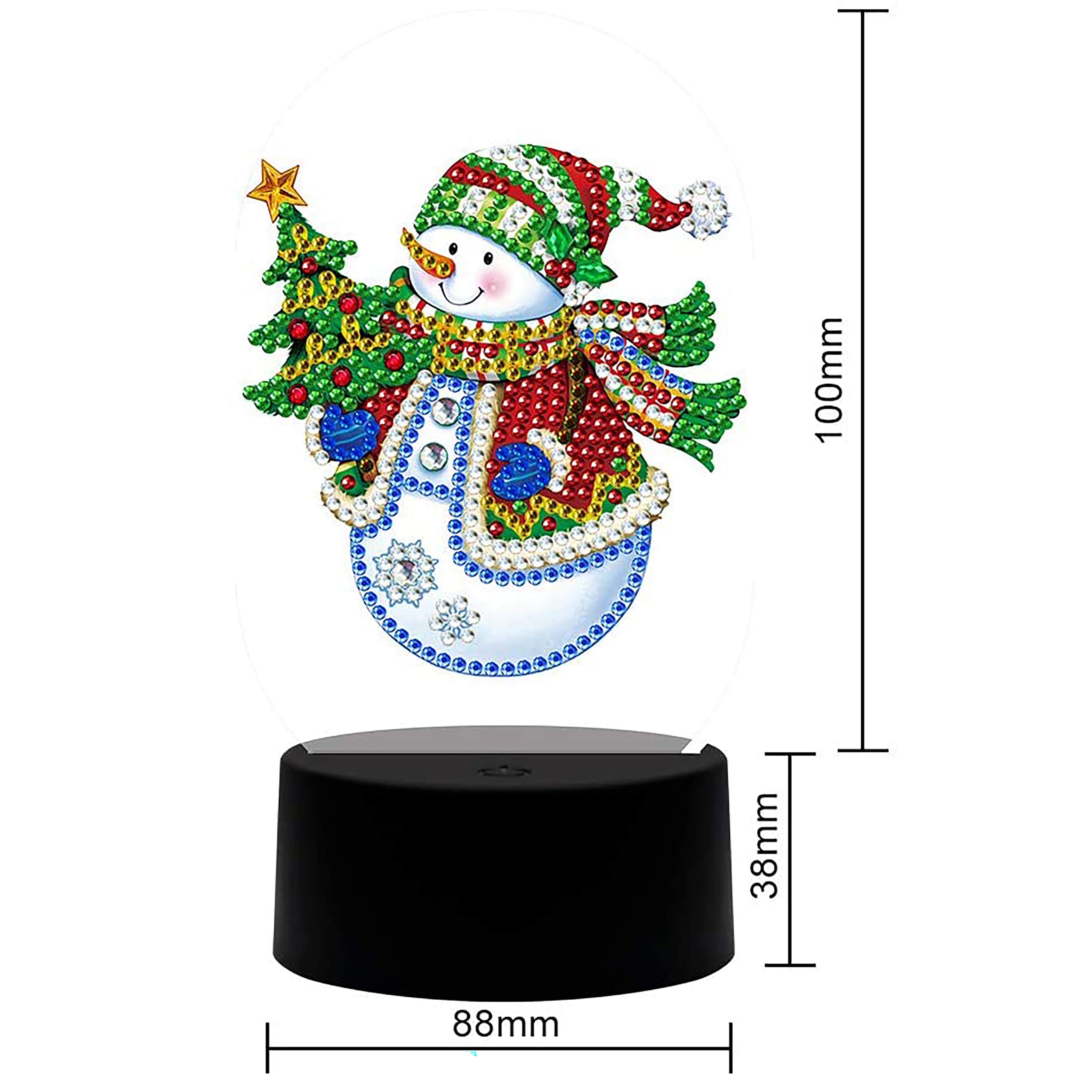 Sparkly Selections Snowman Lamp Diamond Art Kit