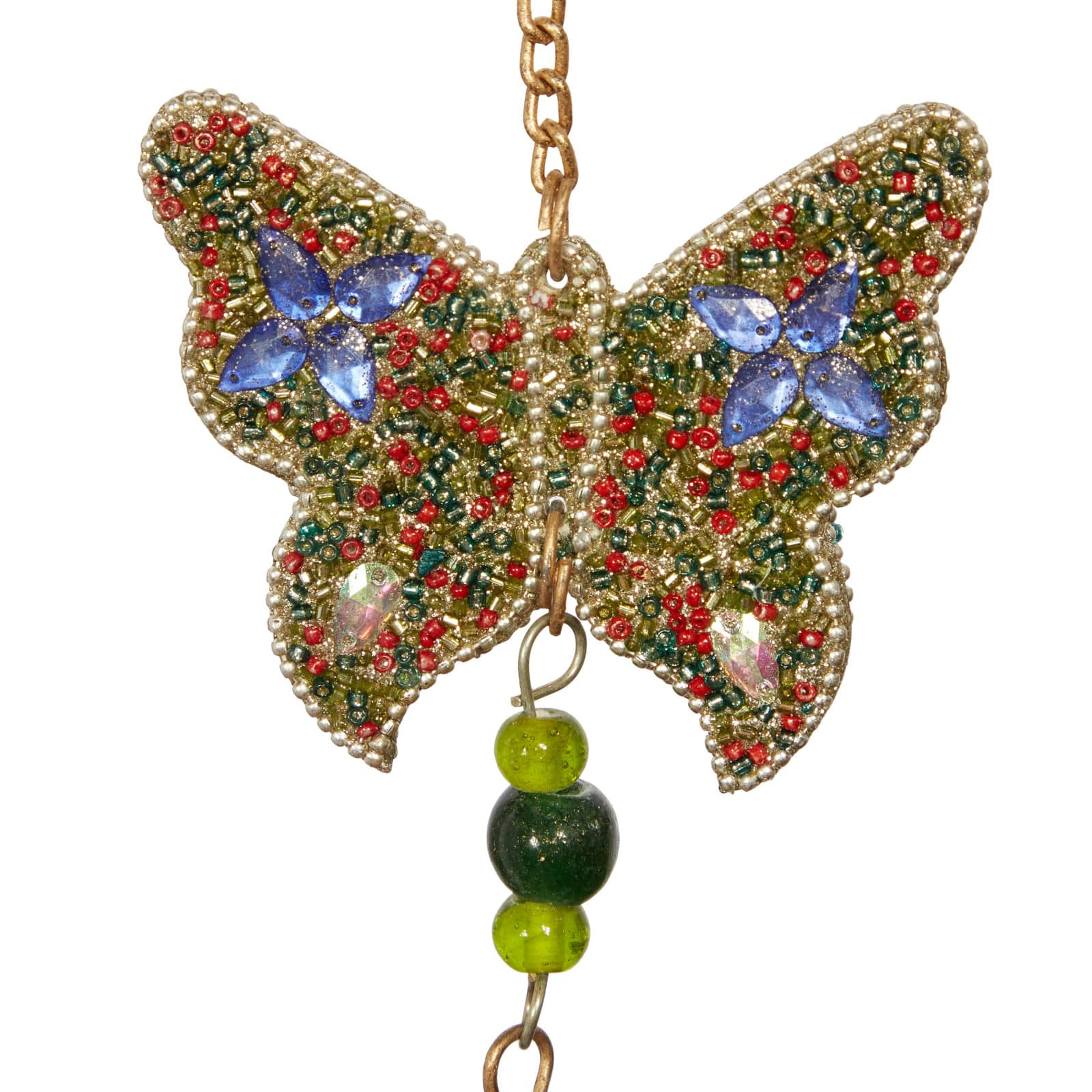 Gold Butterflies Metal Eclectic Windchime