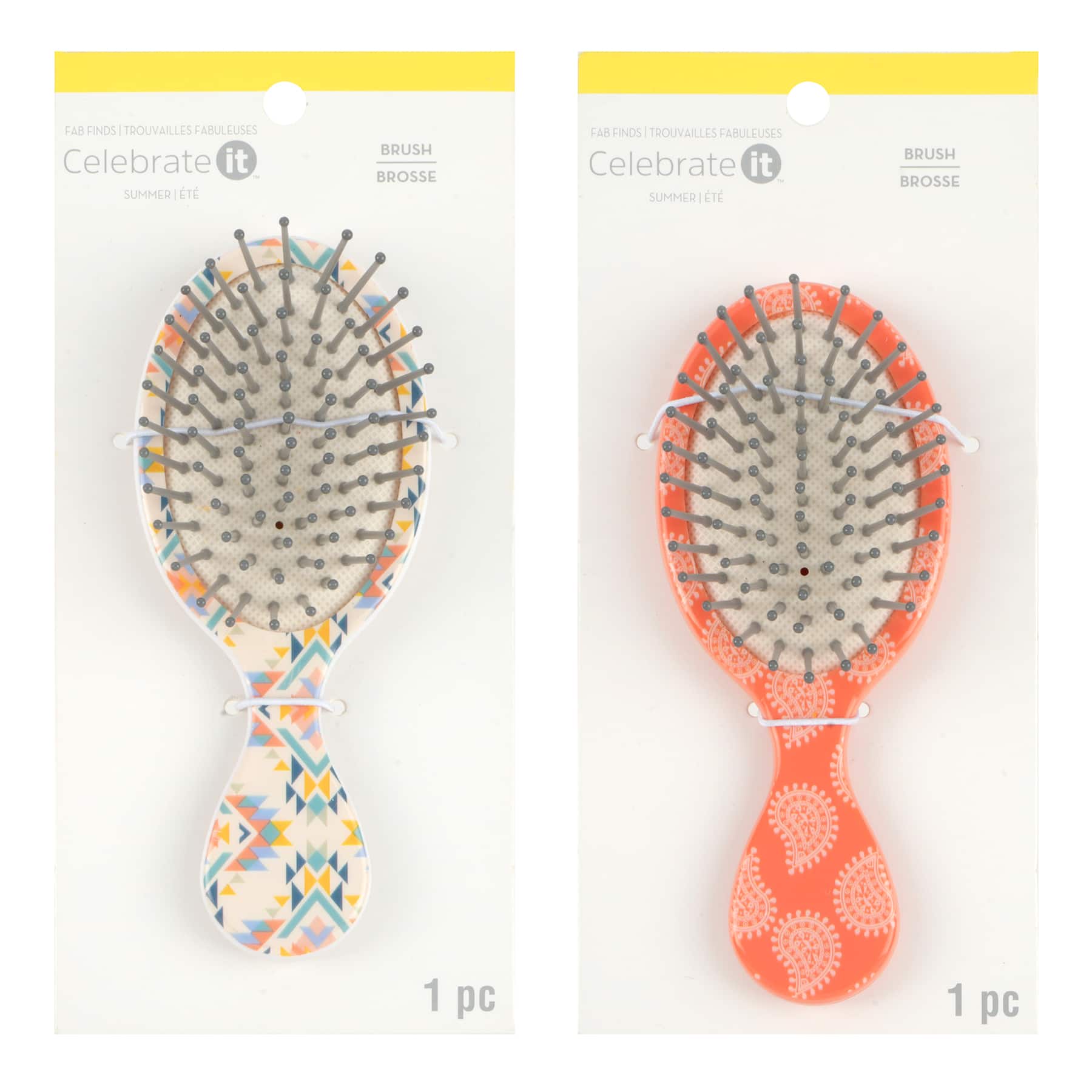 Assorted Summer Travel Hair Brush by Celebrate It&#x2122;