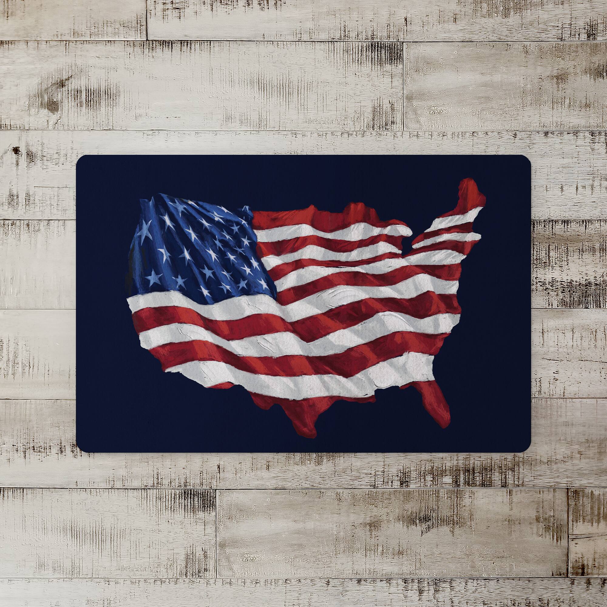 USA Flag Floor Mat