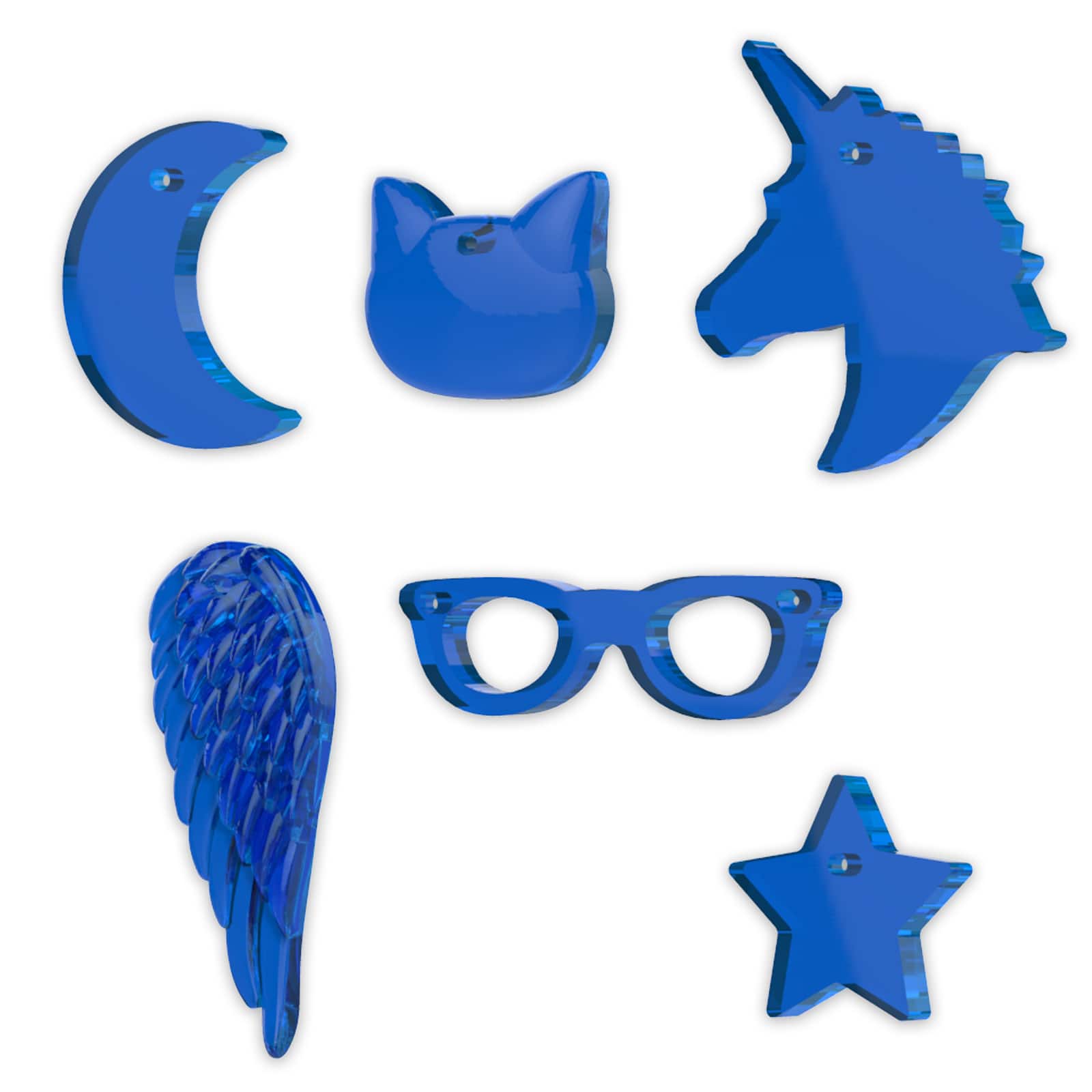 12 Pack: Blue Moon Studio™ UV Resin Craft Connectors Silicone Mold