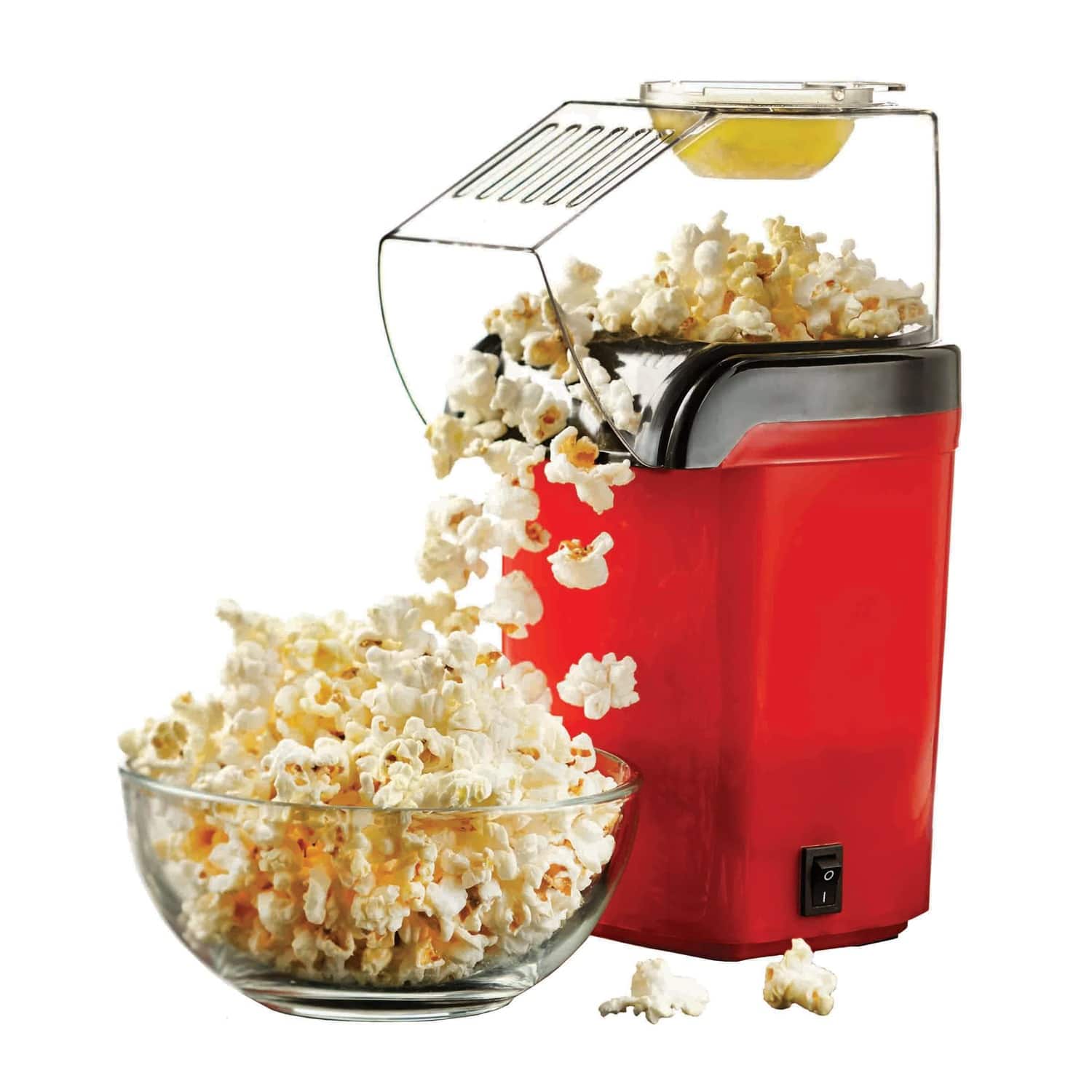 Brentwood Red 8 Cup Hot Air Popcorn Maker
