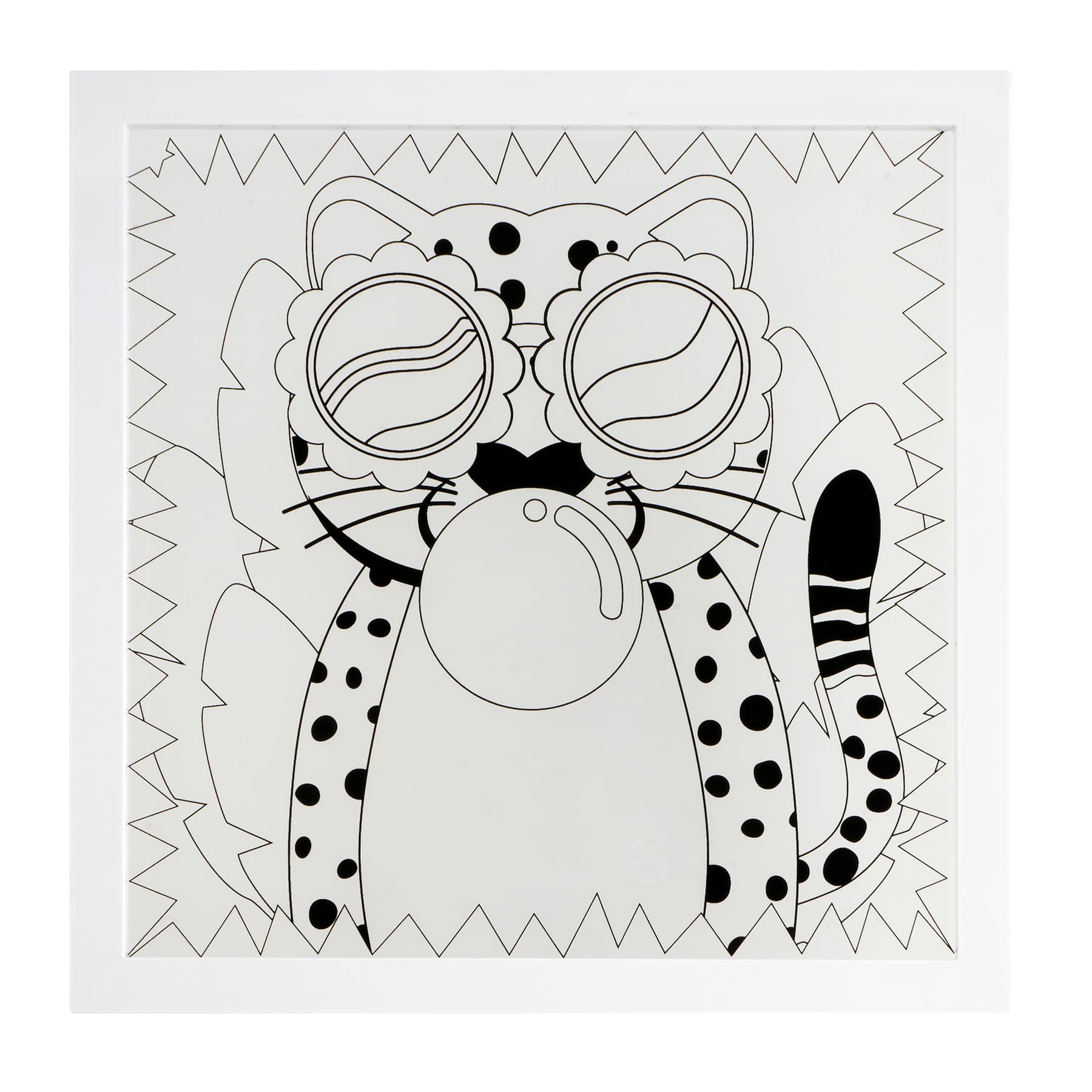 Summer Cheetah Suncatcher Painting Kit by Creatology™