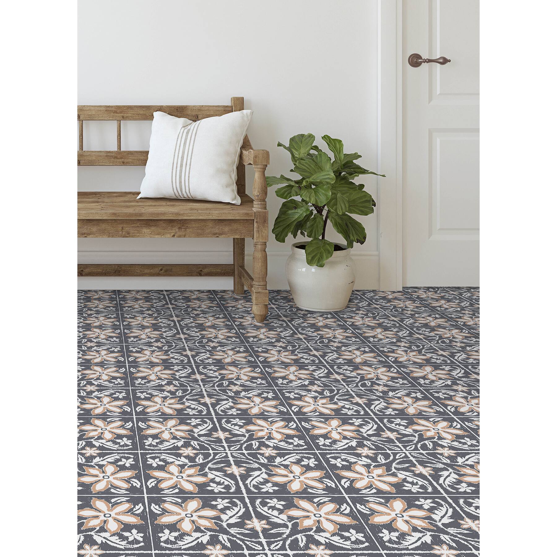 FloorPops Lillium Peel & Stick Floor Tiles